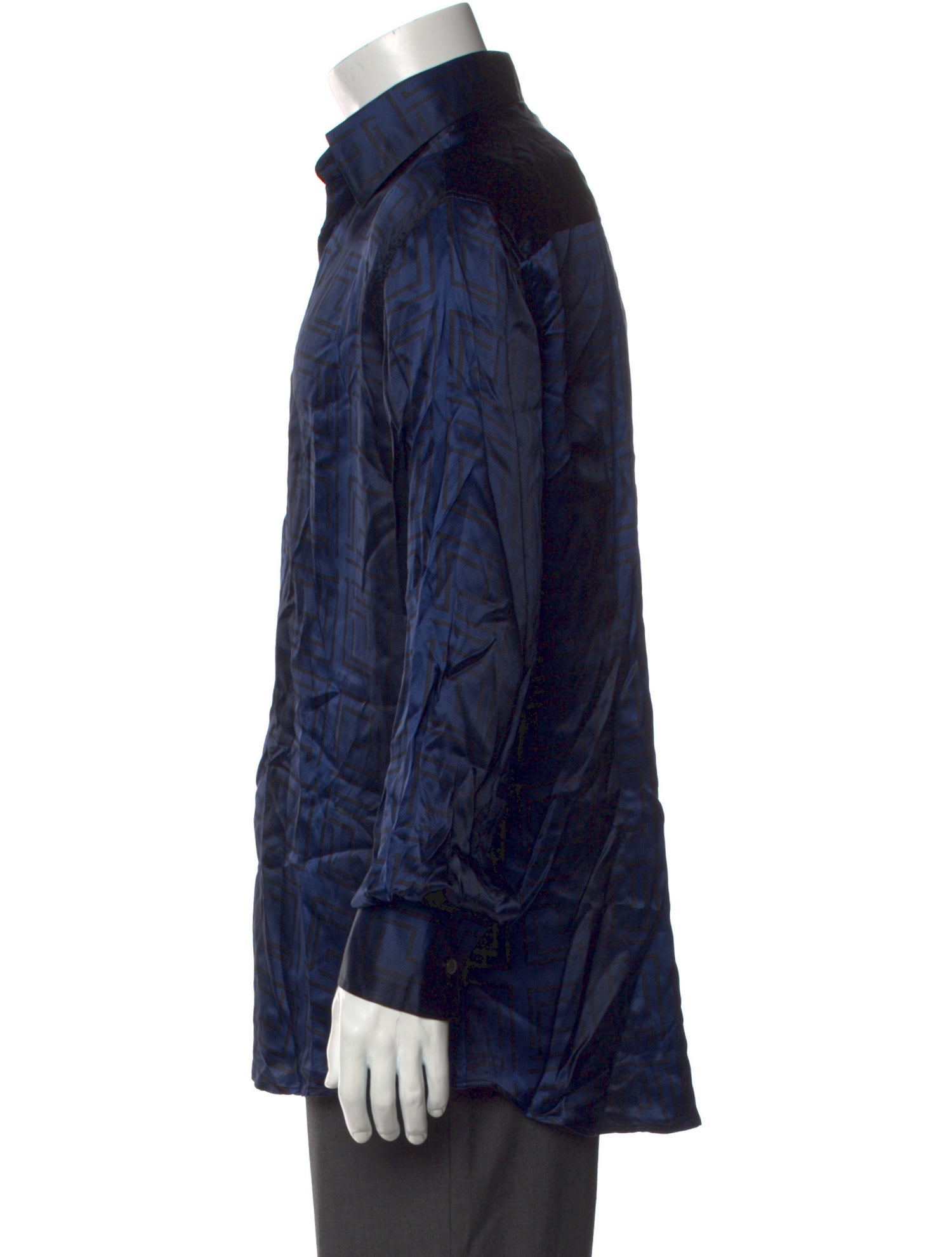 V2 Versace Classic Silk Printed Shirt