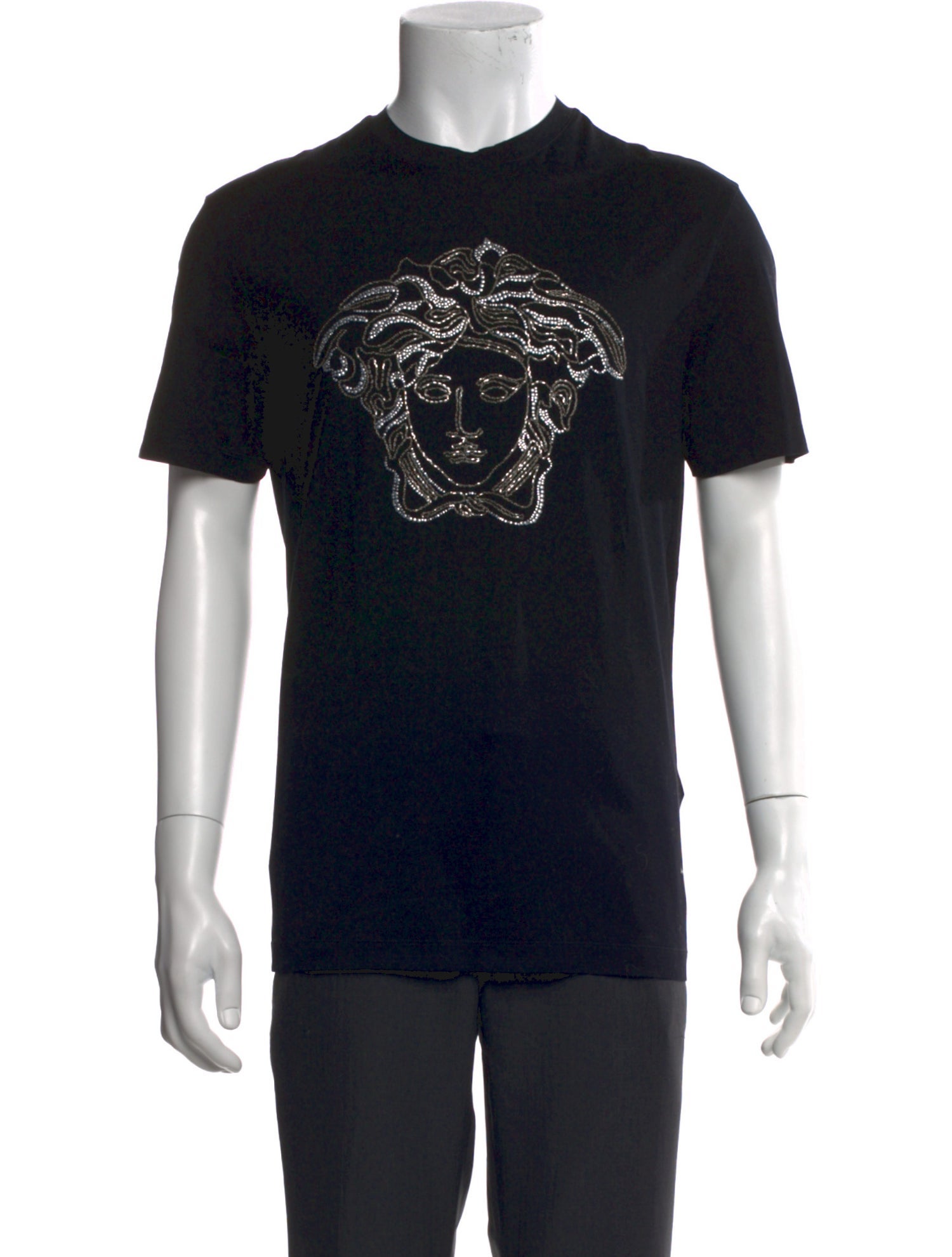 Versace Graphic Print Crew Neck T-Shirt