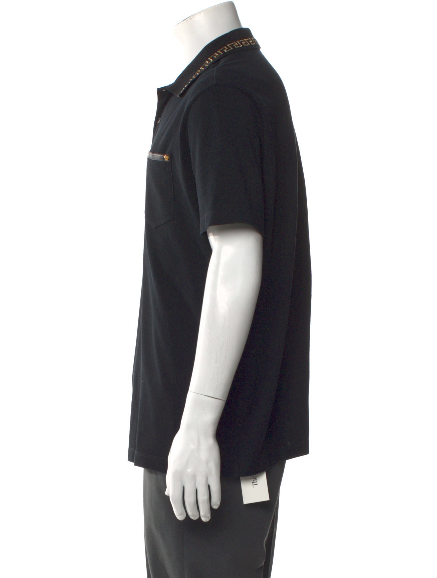 Versace V-Neck Short Sleeve Henley