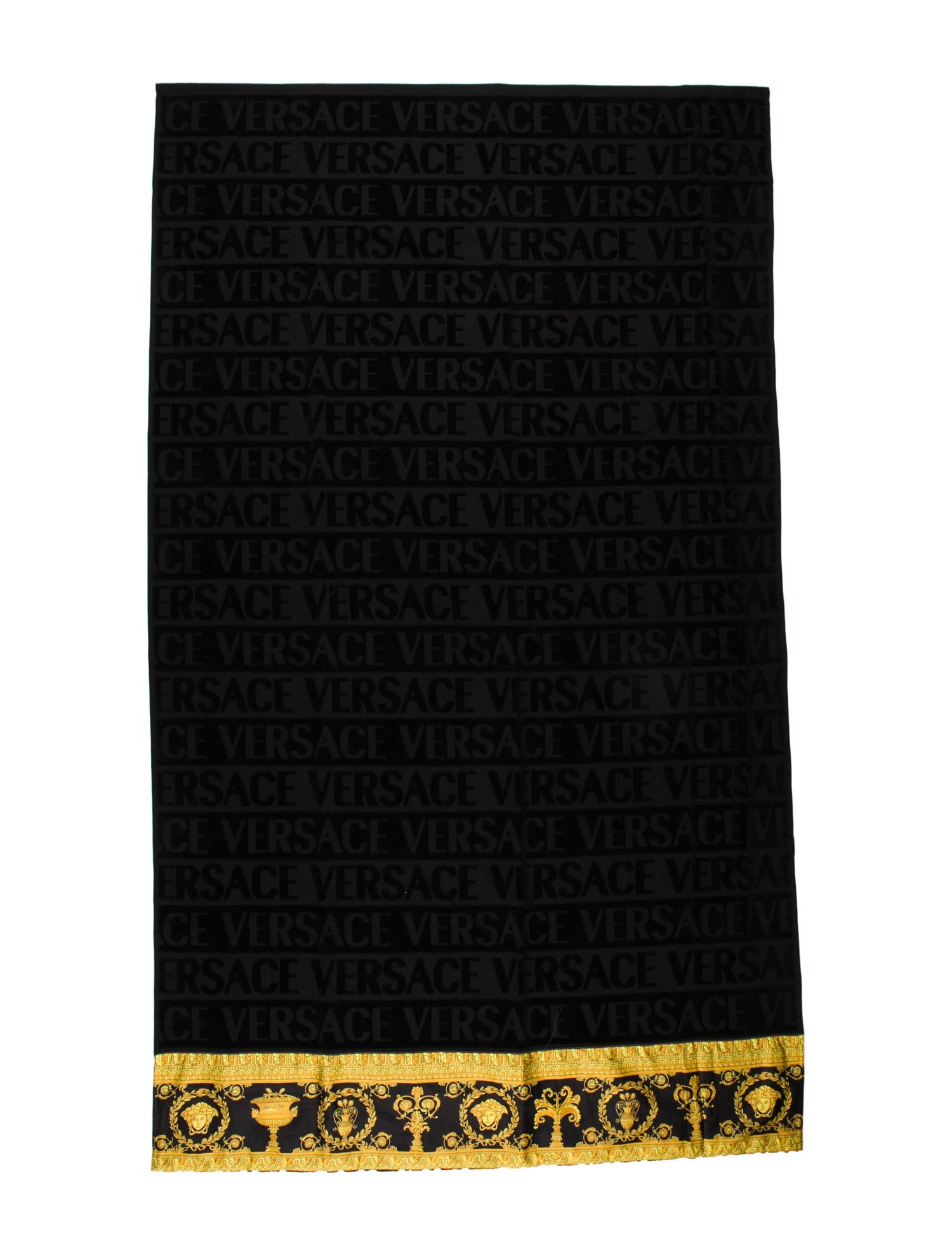 Versace I ♡ Baroque Bath Towel w/ Tags
