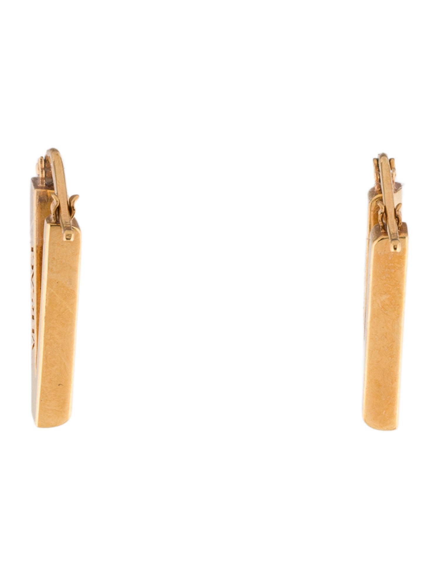 Versace V Logo Hoop Earrings