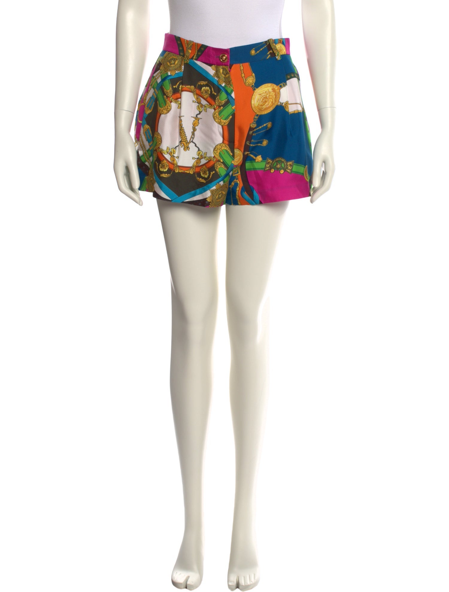 Versace Silk Mini Shorts