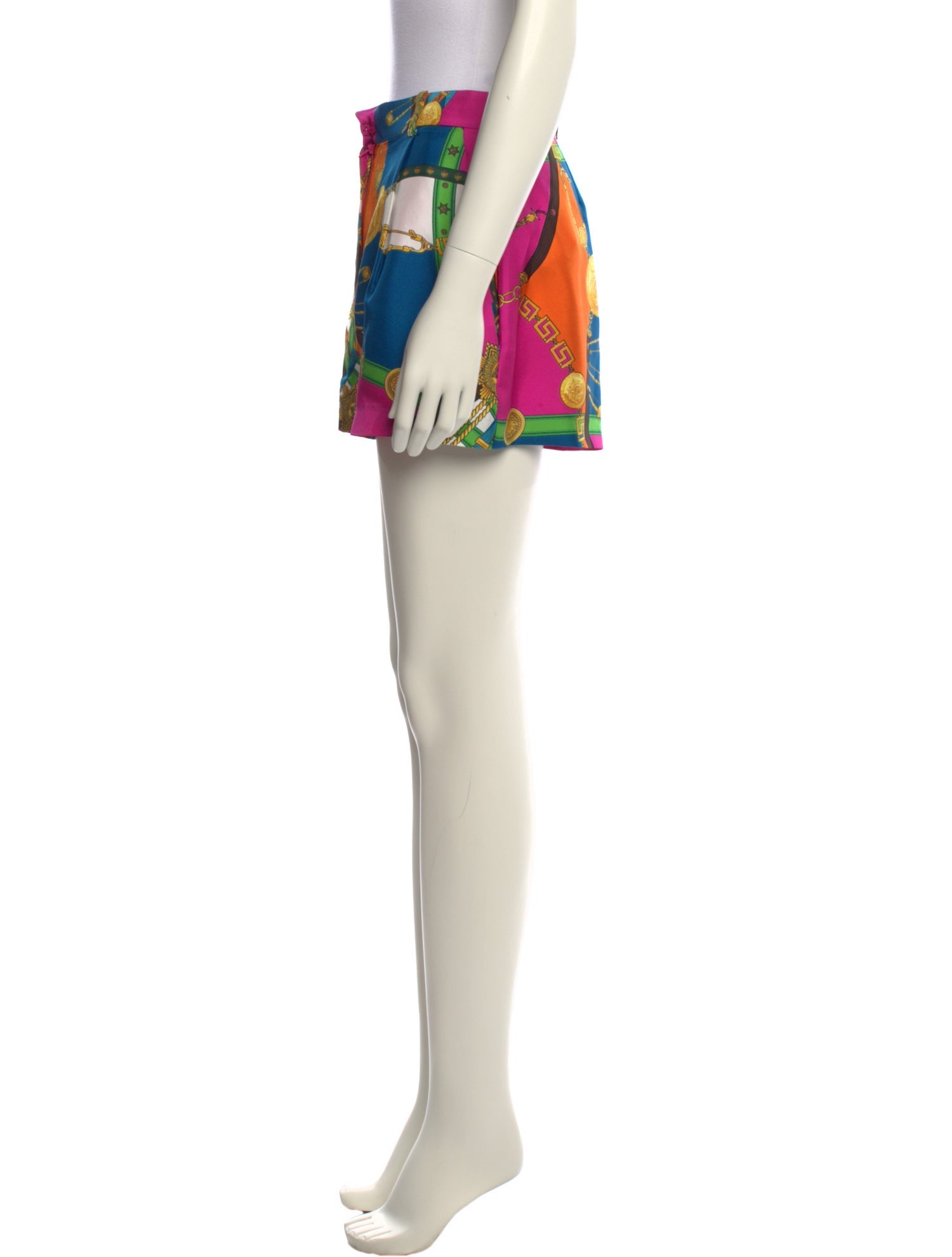 Versace Silk Mini Shorts