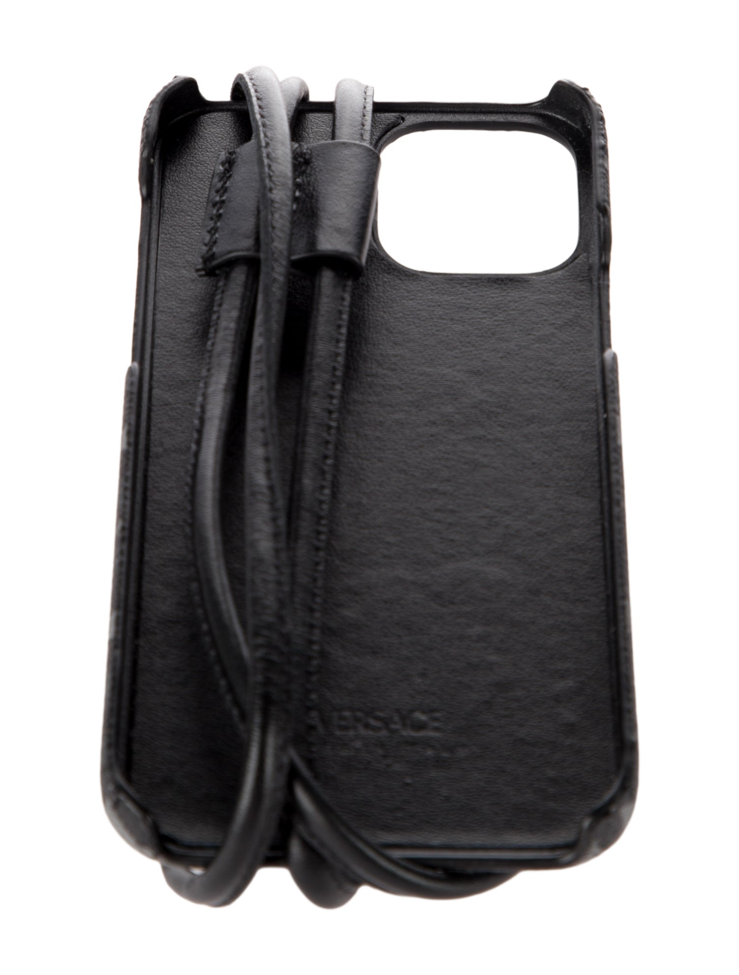 Versace Iphone 14 pro max case with leather strap