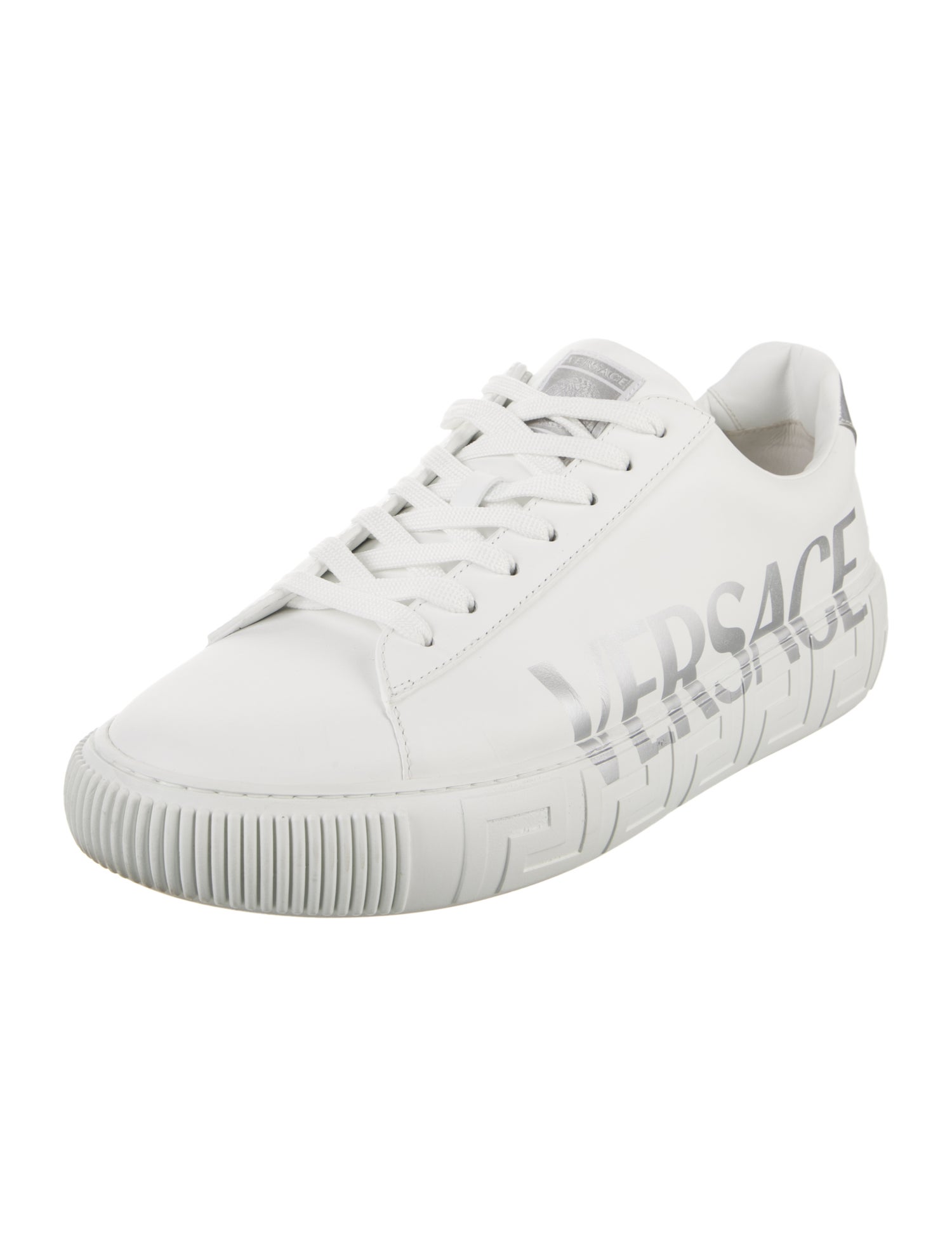 Versace Medusa Insignia Leather Sneakers