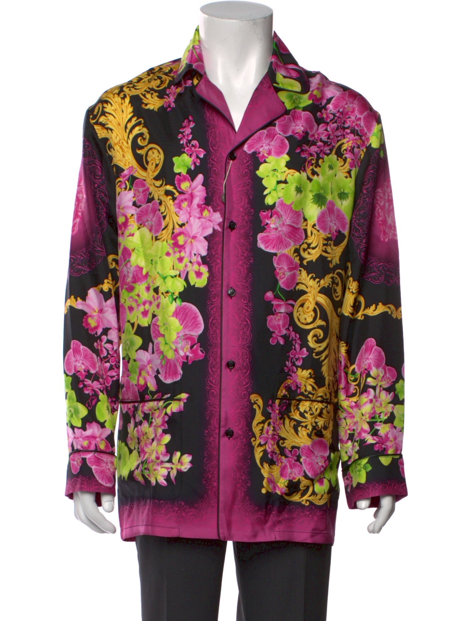 Versace Silk Printed Shirt w/ Tags