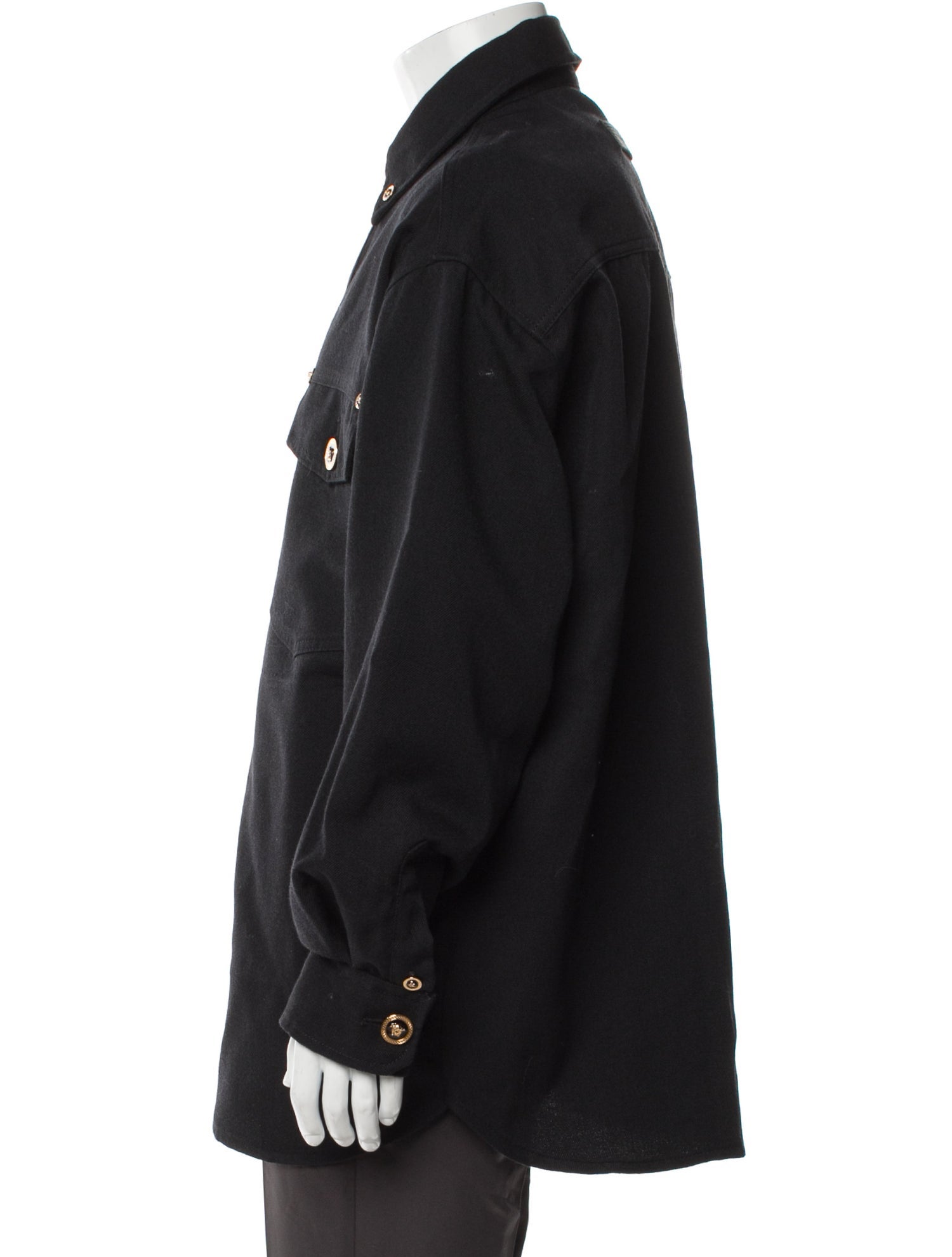 Versace Virgin Wool Trucker Jacket