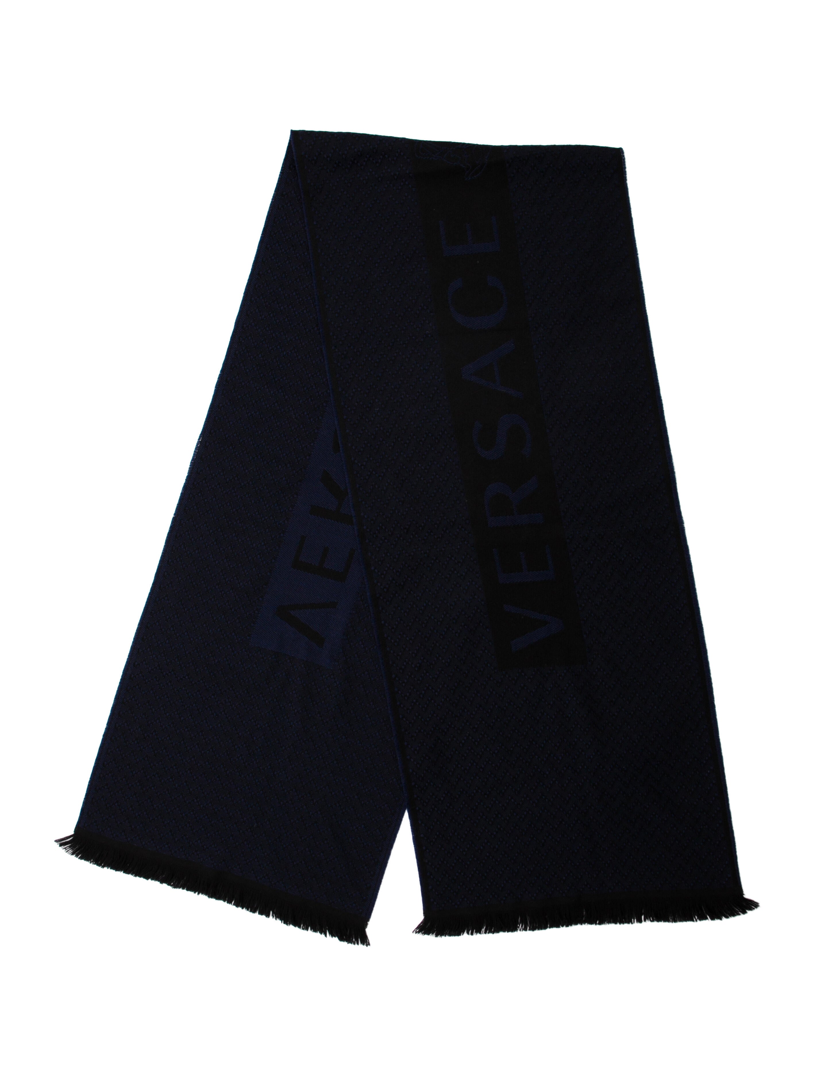 Versace Wool Medusa Insignia Scarf