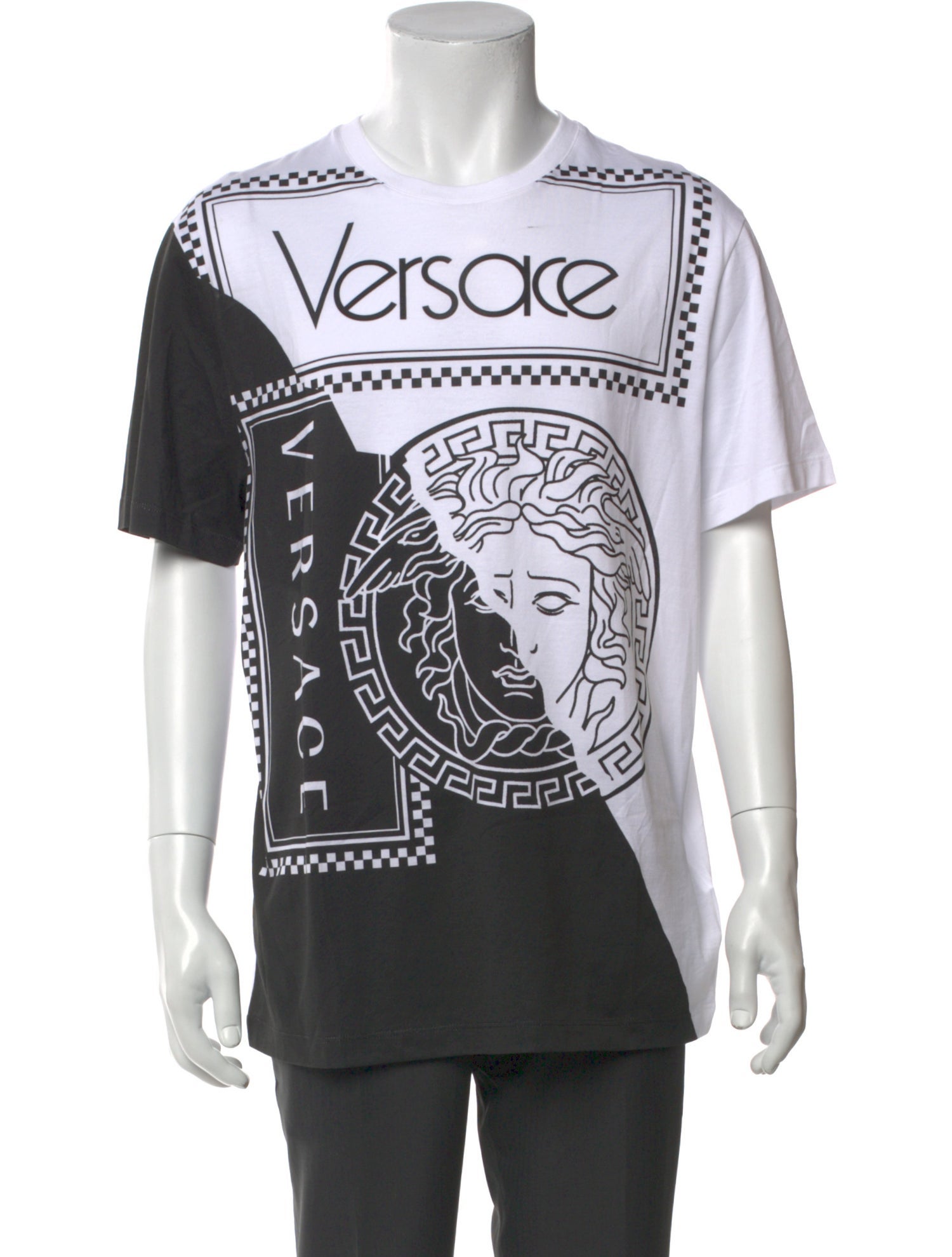 Versace Graphic Print Crew Neck T-Shirt