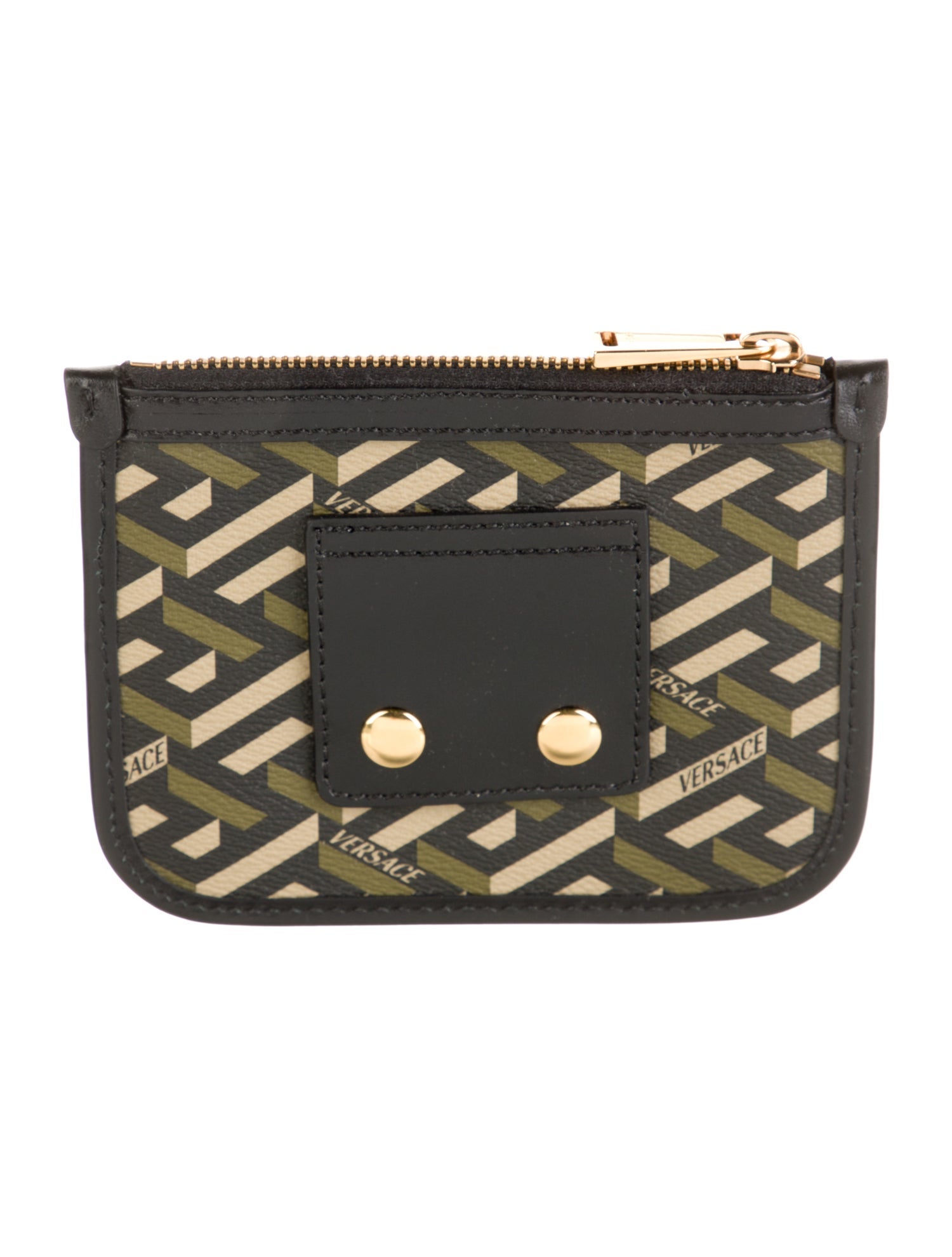 Versace Leather Printed Wallet