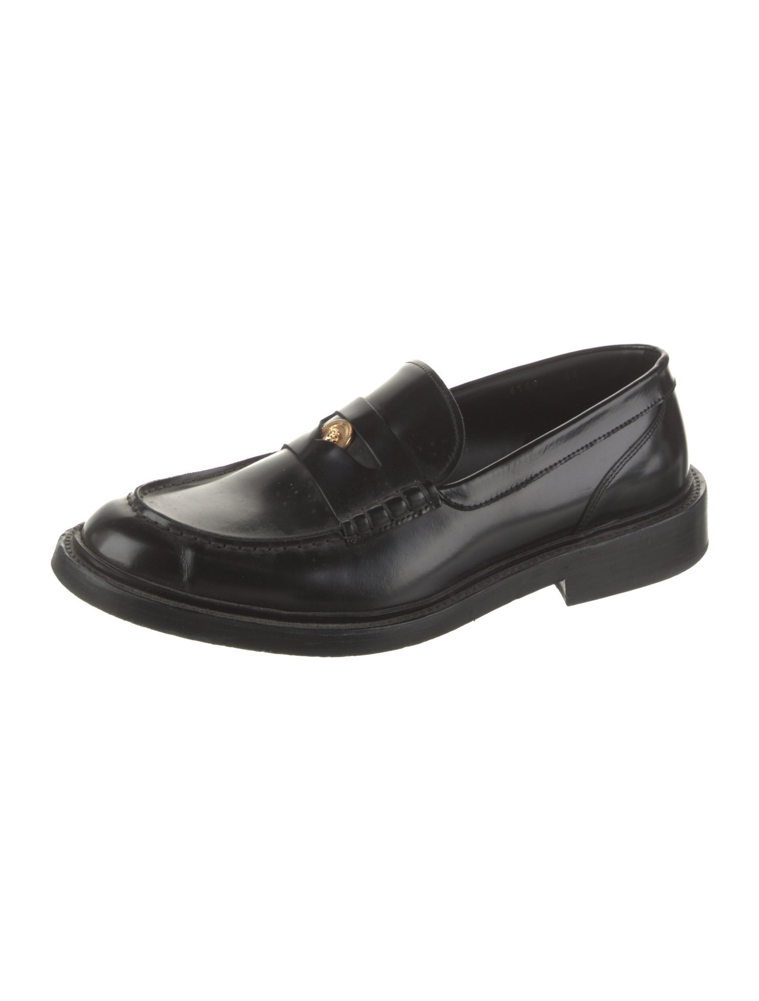 Versace Leather Dress Loafers