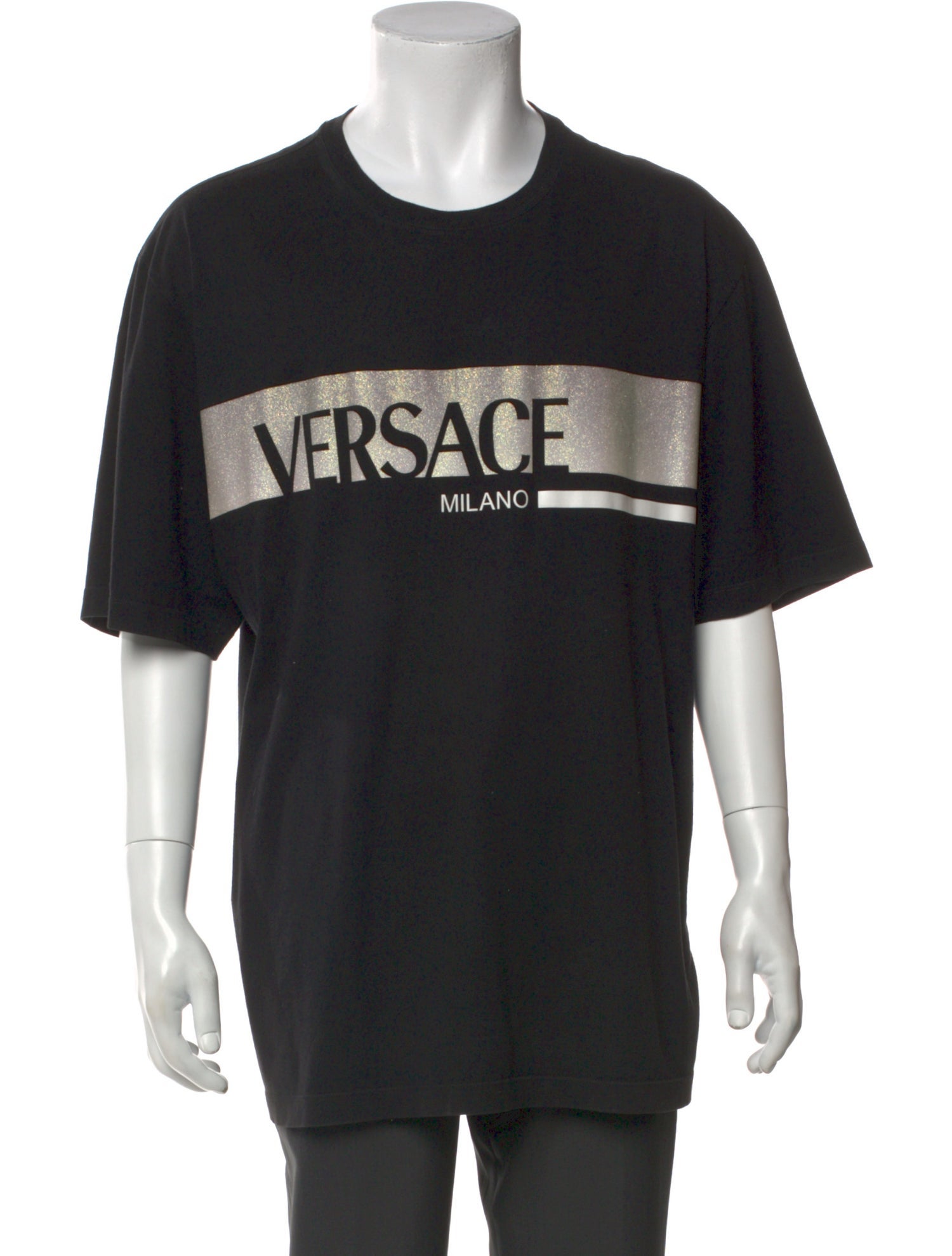 Versace Graphic Print Crew Neck T-Shirt