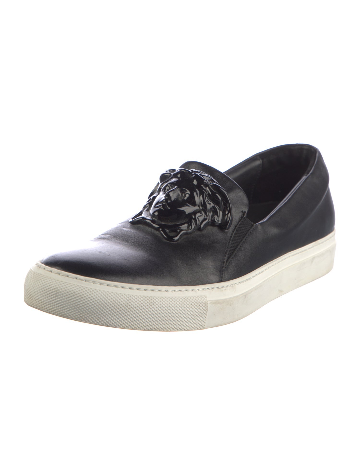 Versace Medusa Insignia Leather Sneakers