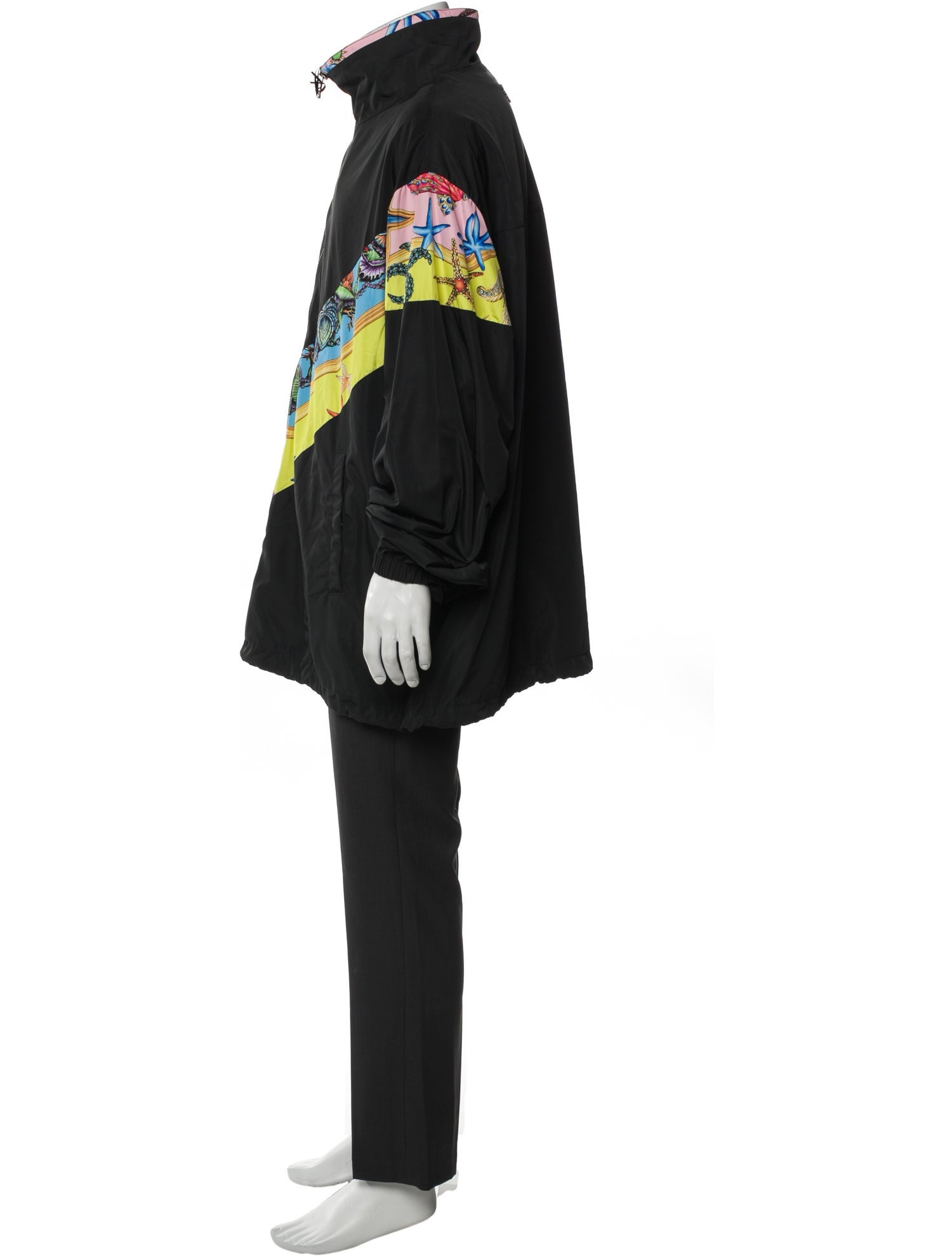 Versace Graphic Print Windbreaker