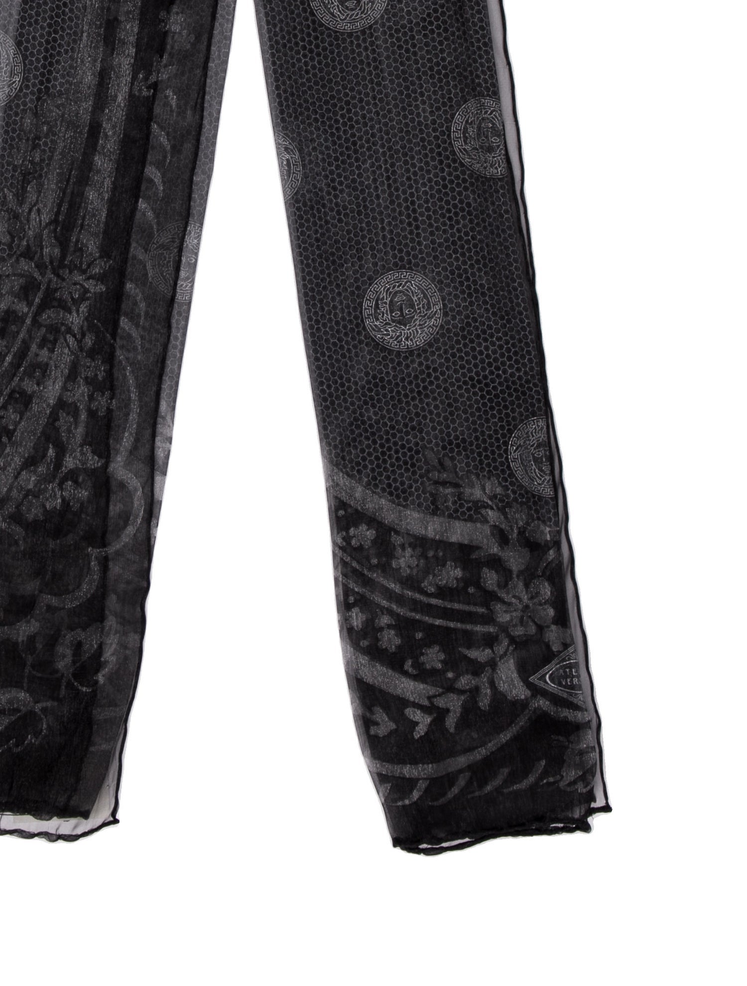 Gianni Versace Silk Medusa Insignia Scarf