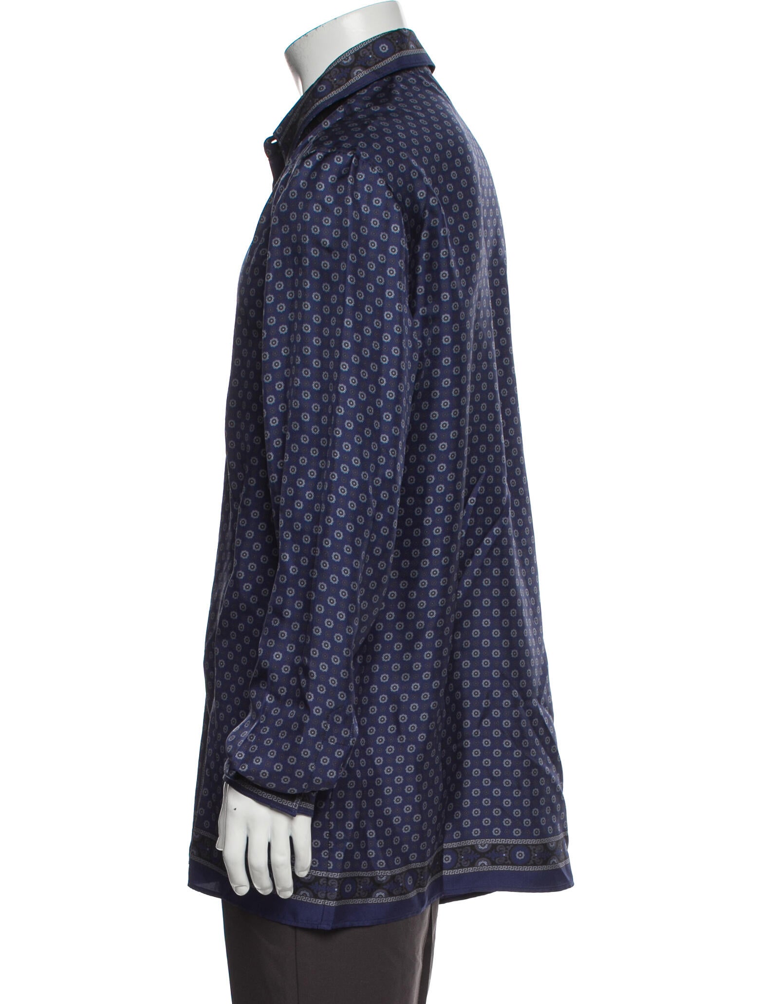 Versace Silk Printed Dress Shirt