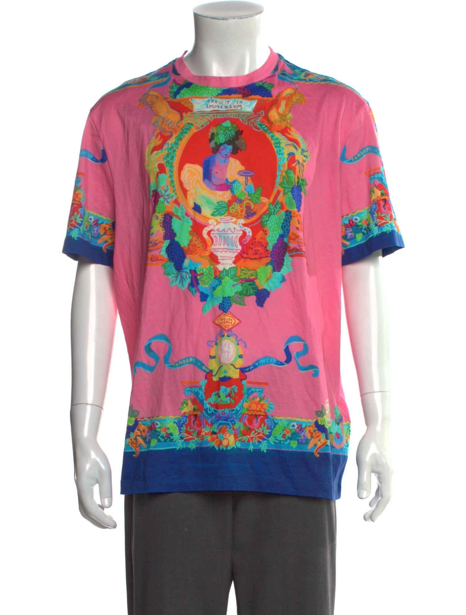 Versace Graphic Print Crew Neck T-Shirt w/ Tags