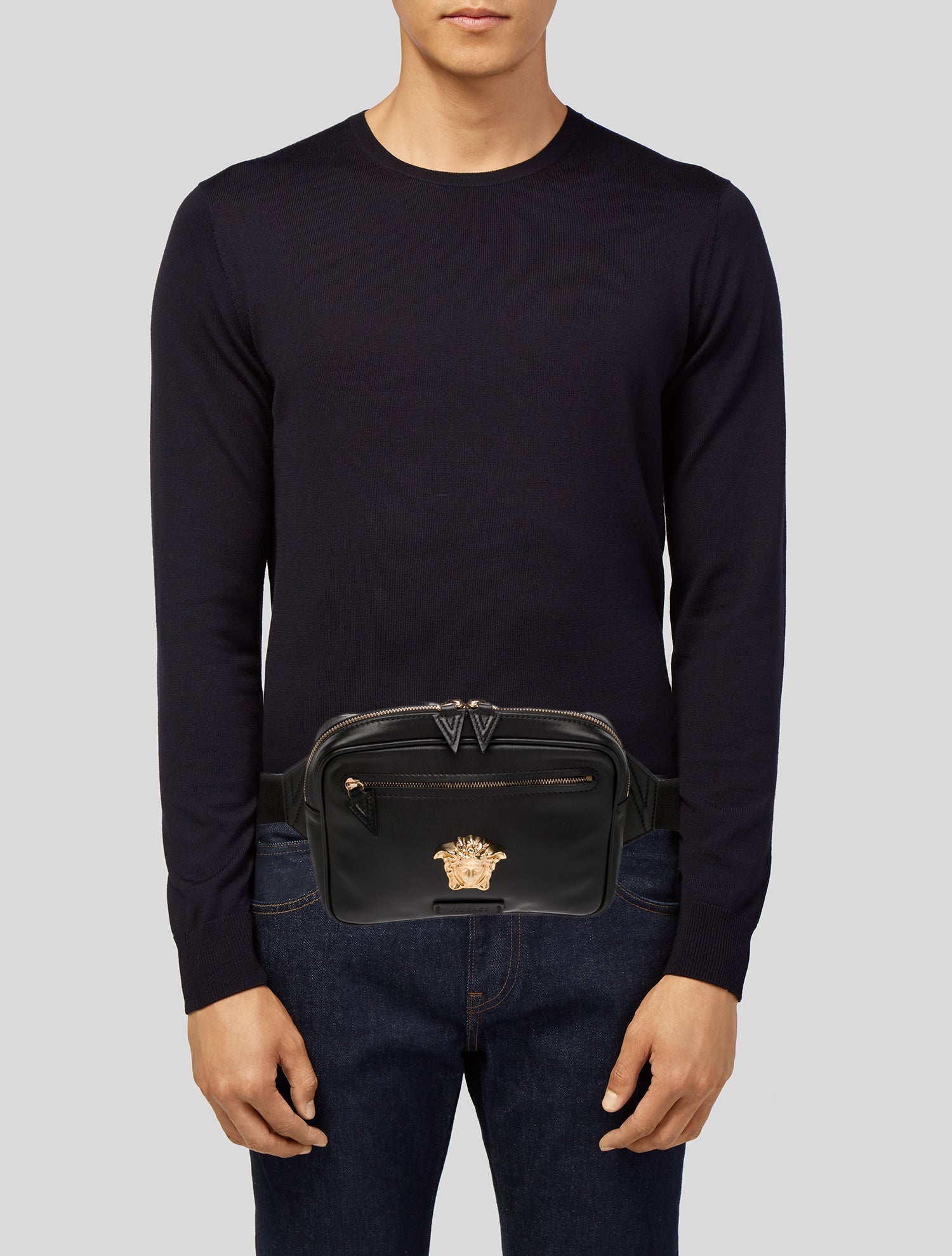 Versace Leather Belt Bag