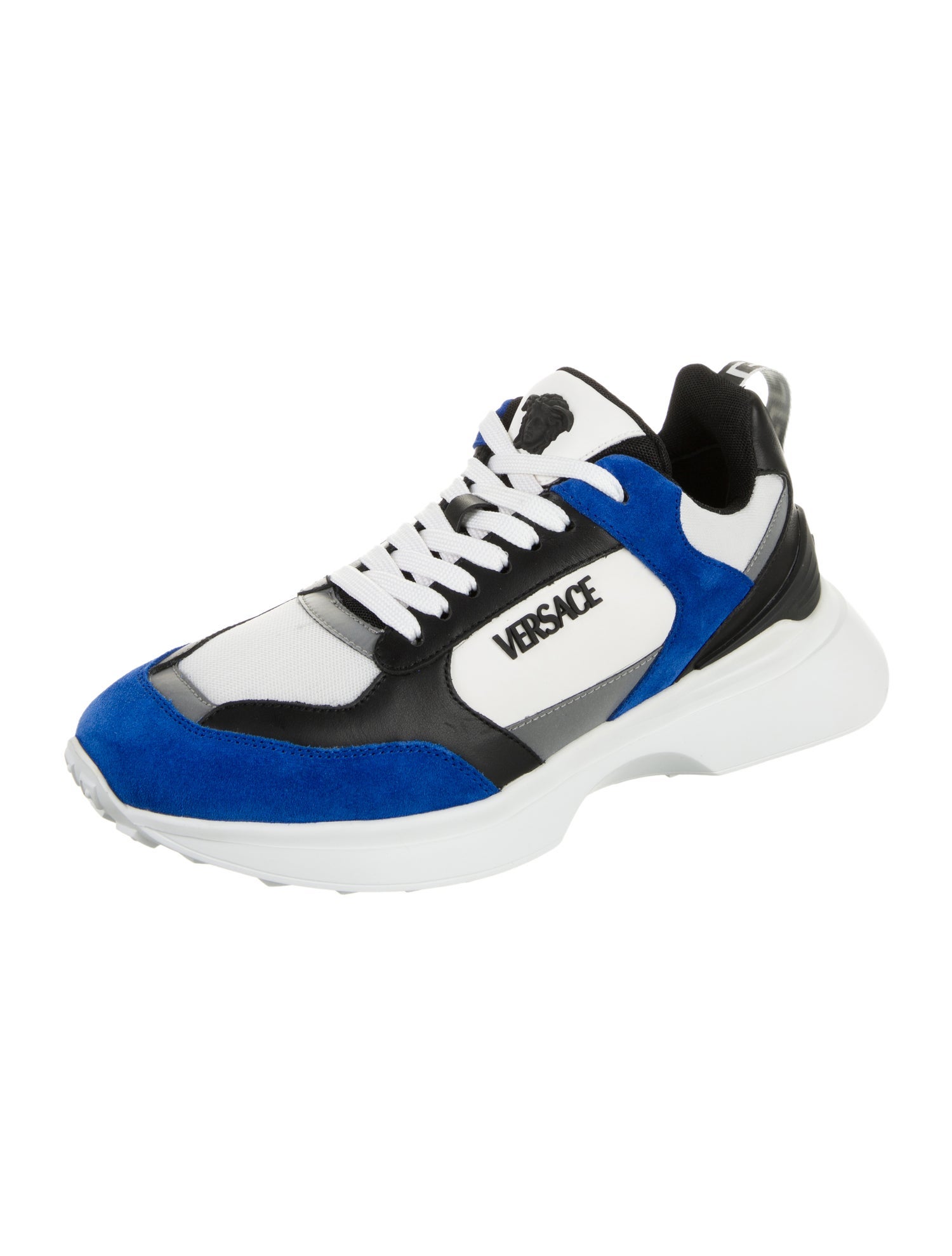 Versace Mesh Colorblock Pattern Sneakers
