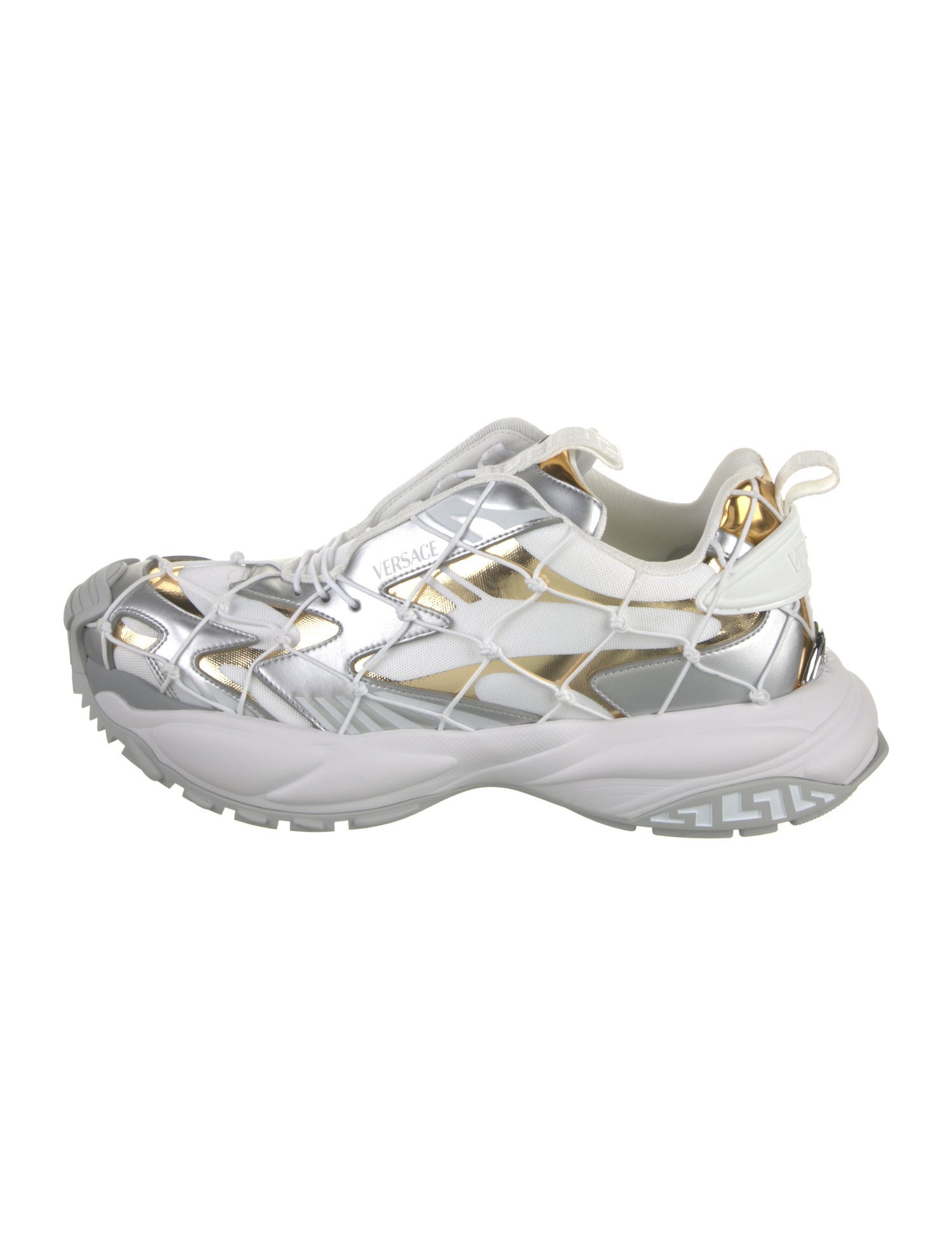 Versace Mesh Printed Athletic Sneakers