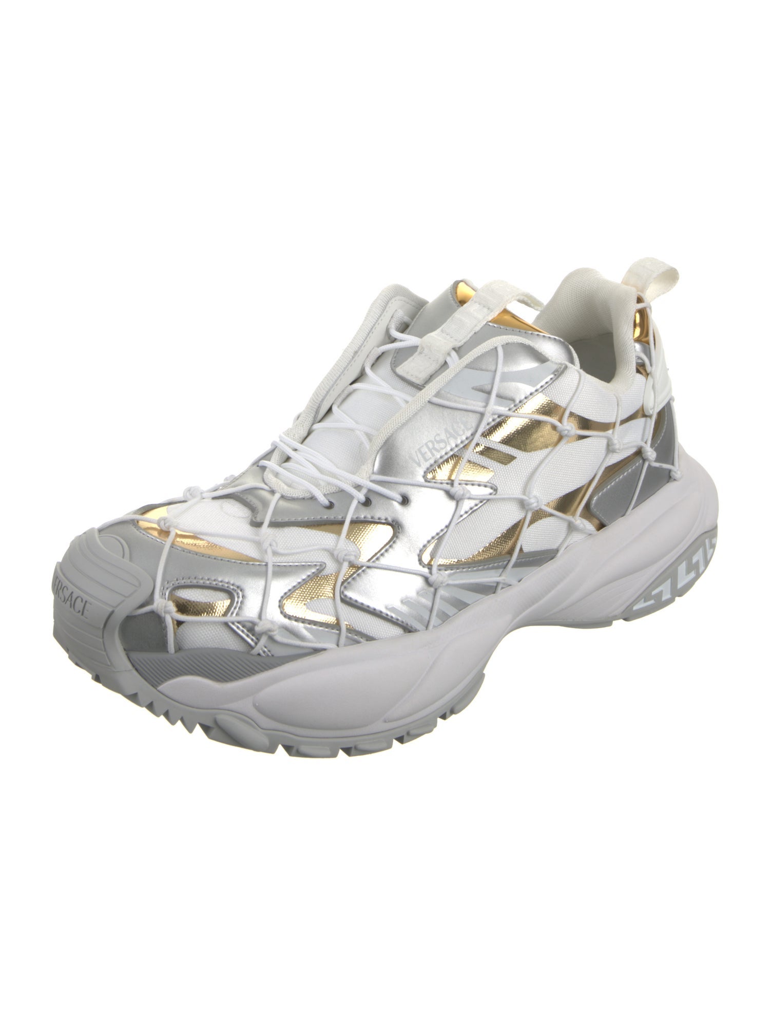 Versace Mesh Printed Athletic Sneakers