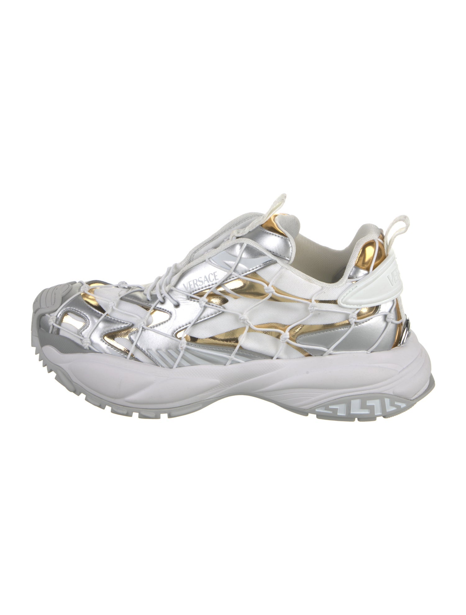 Versace Mesh Printed Athletic Sneakers