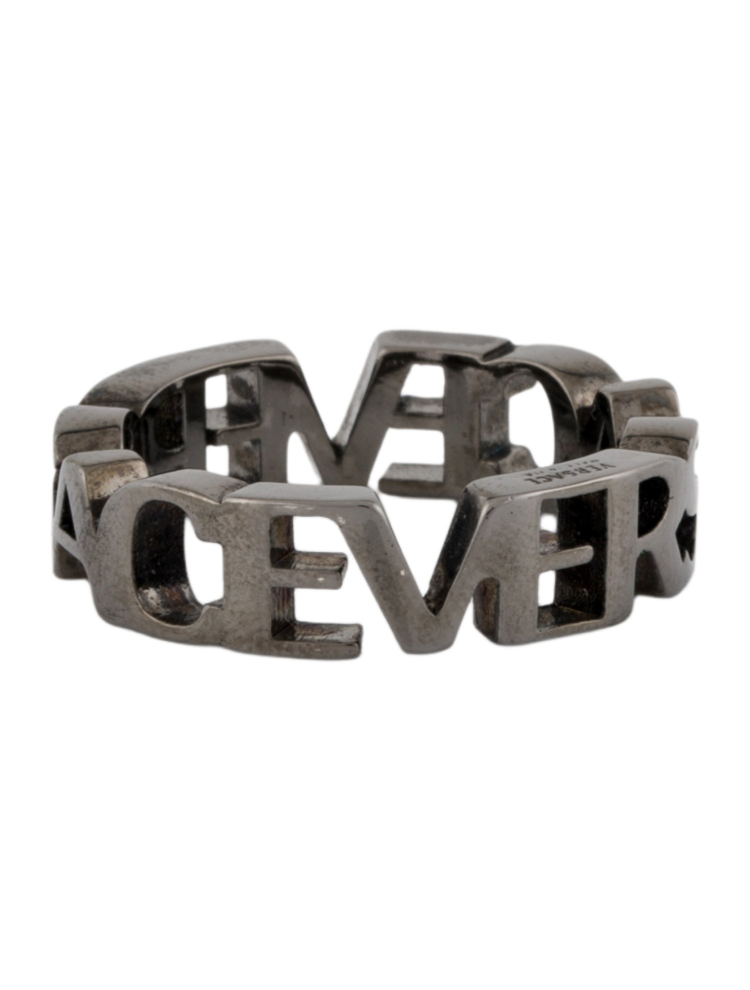 Versace Logo Letter Band Ring