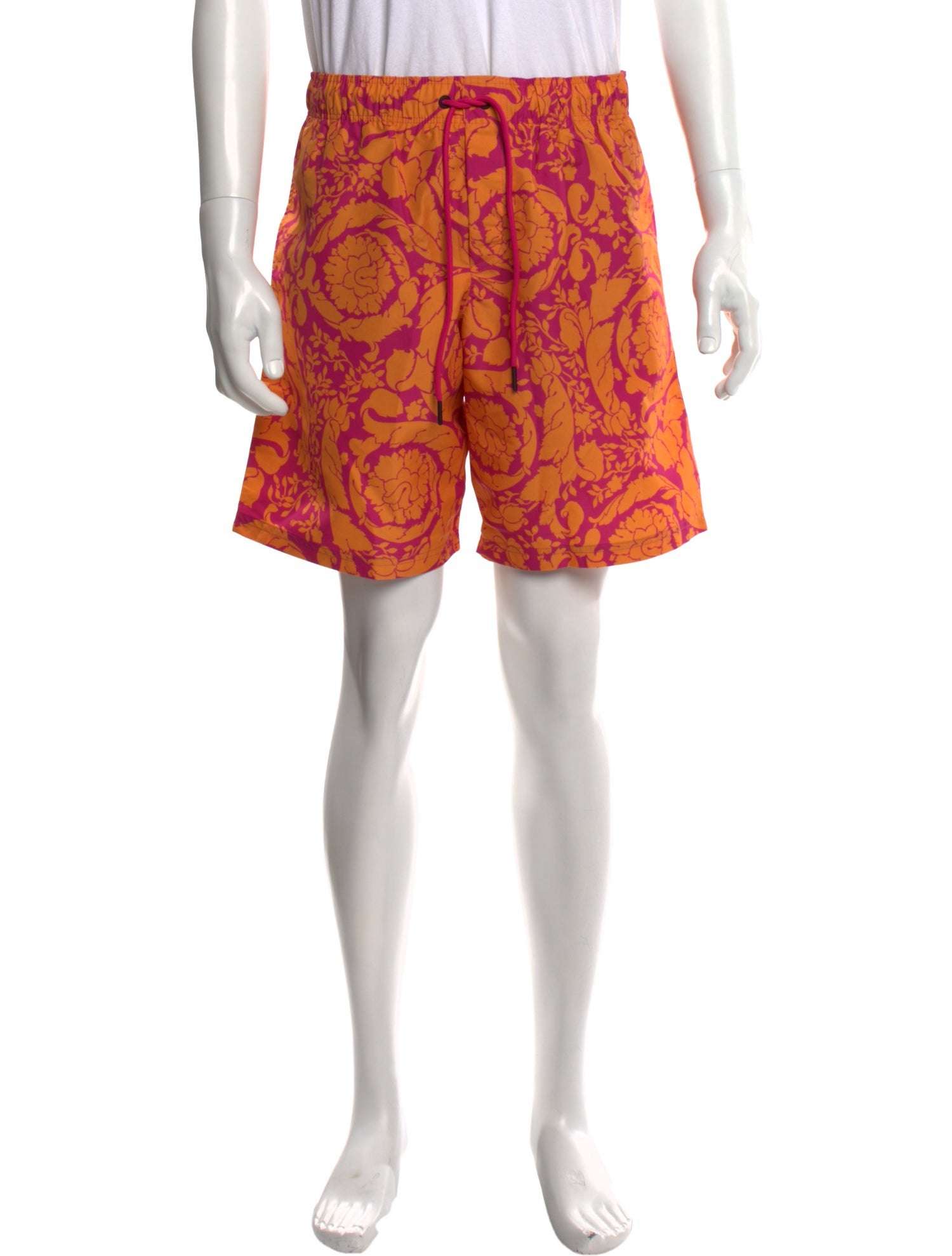 Versace Floral Print Swim Trunks w/ Tags