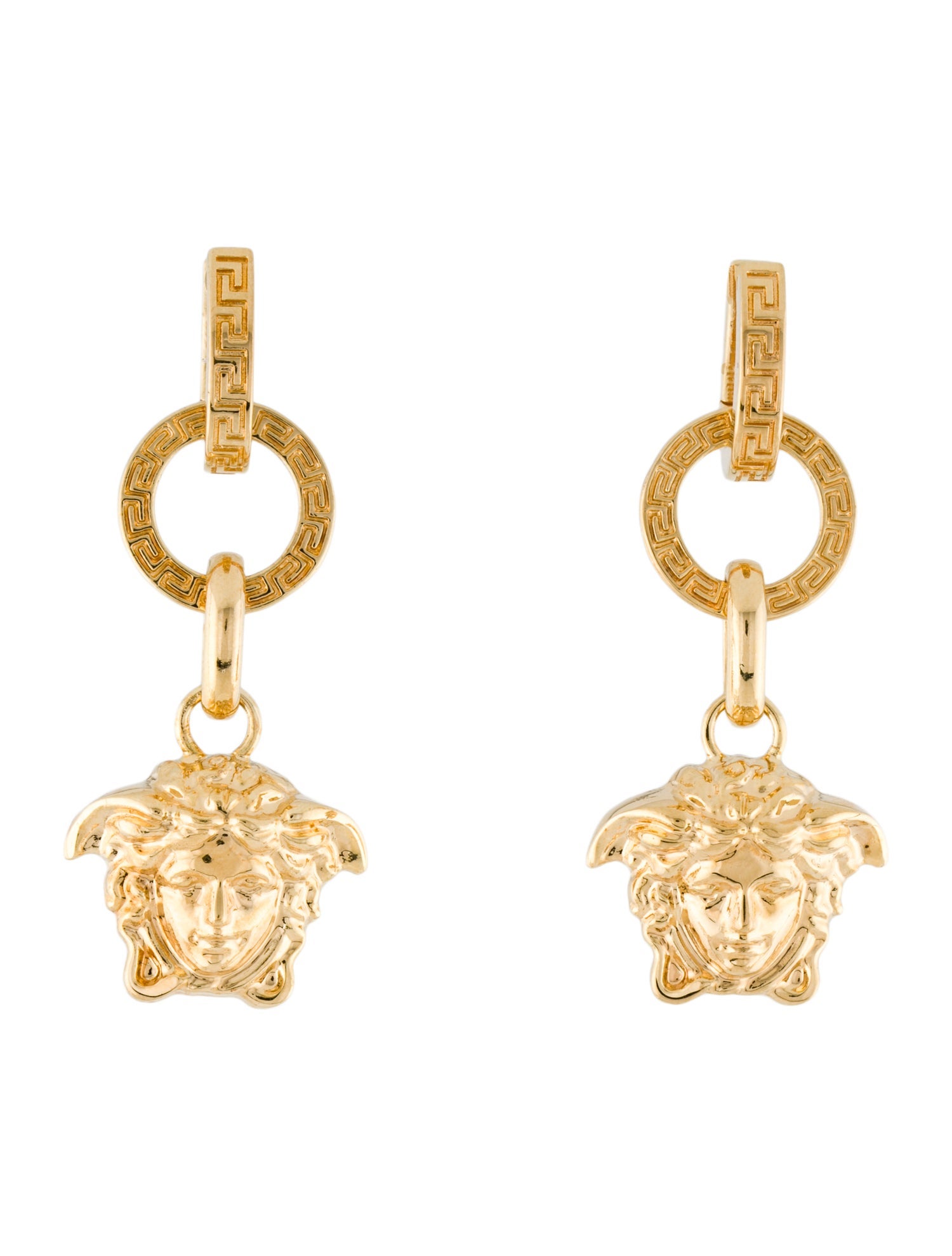 Versace Medusa Drop Earrings