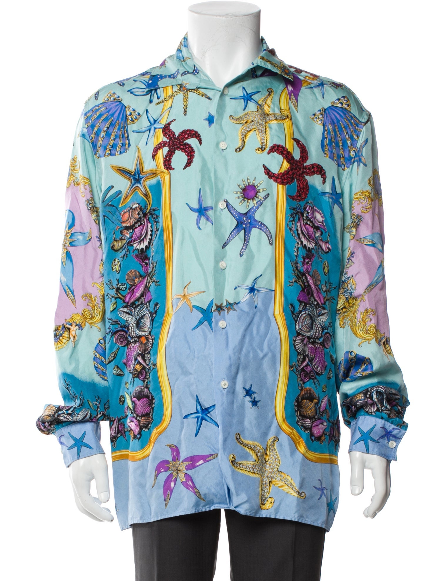 Versace Silk Printed Shirt