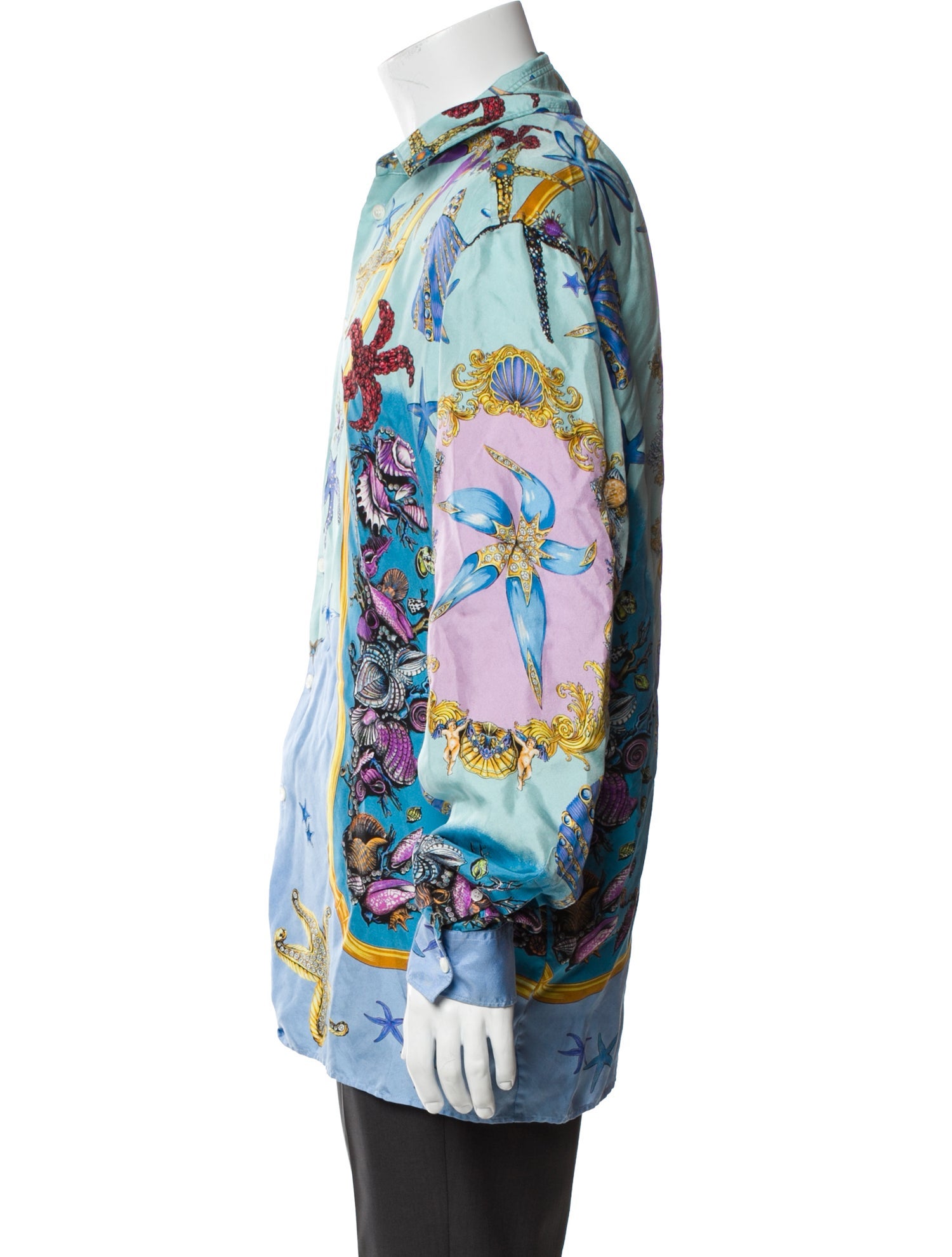 Versace Silk Printed Shirt