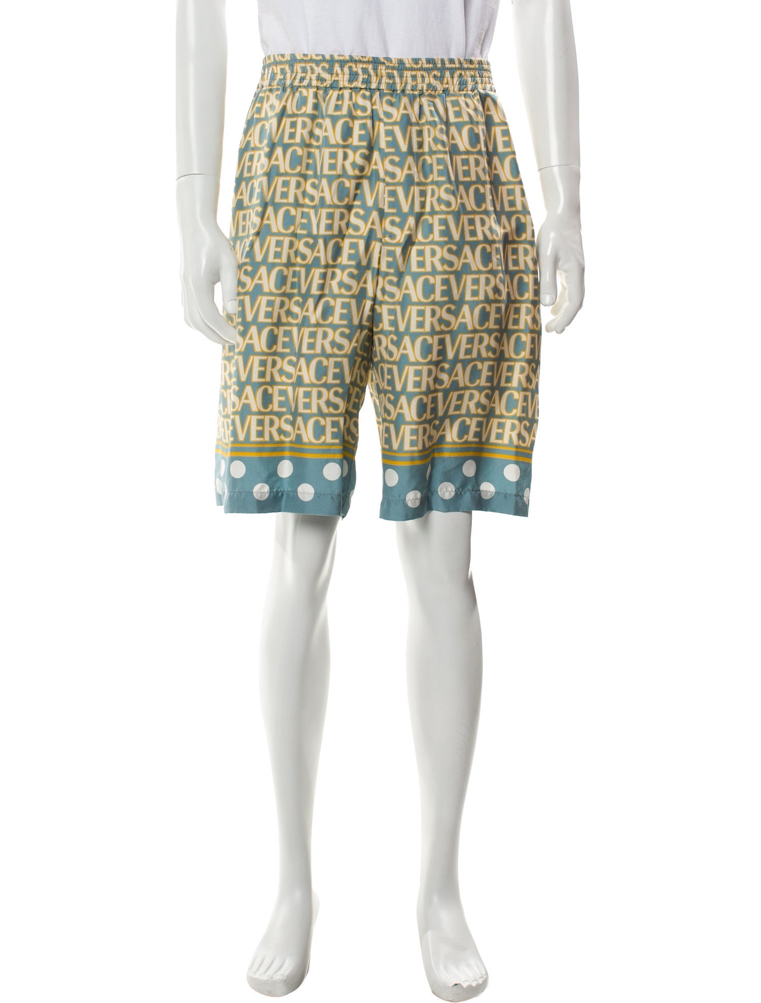 Versace Silk Jogger Shorts