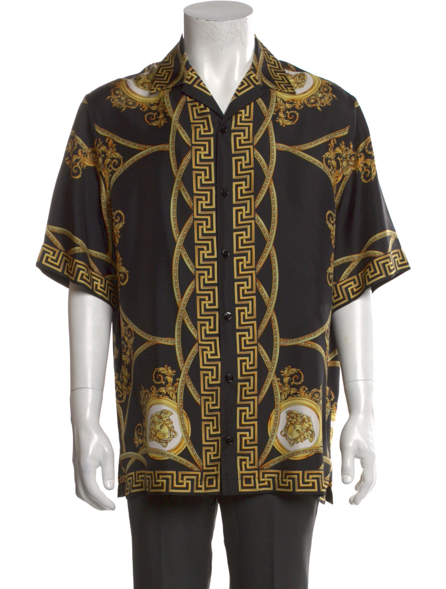 Versace Medusa Insignia Silk Shirt