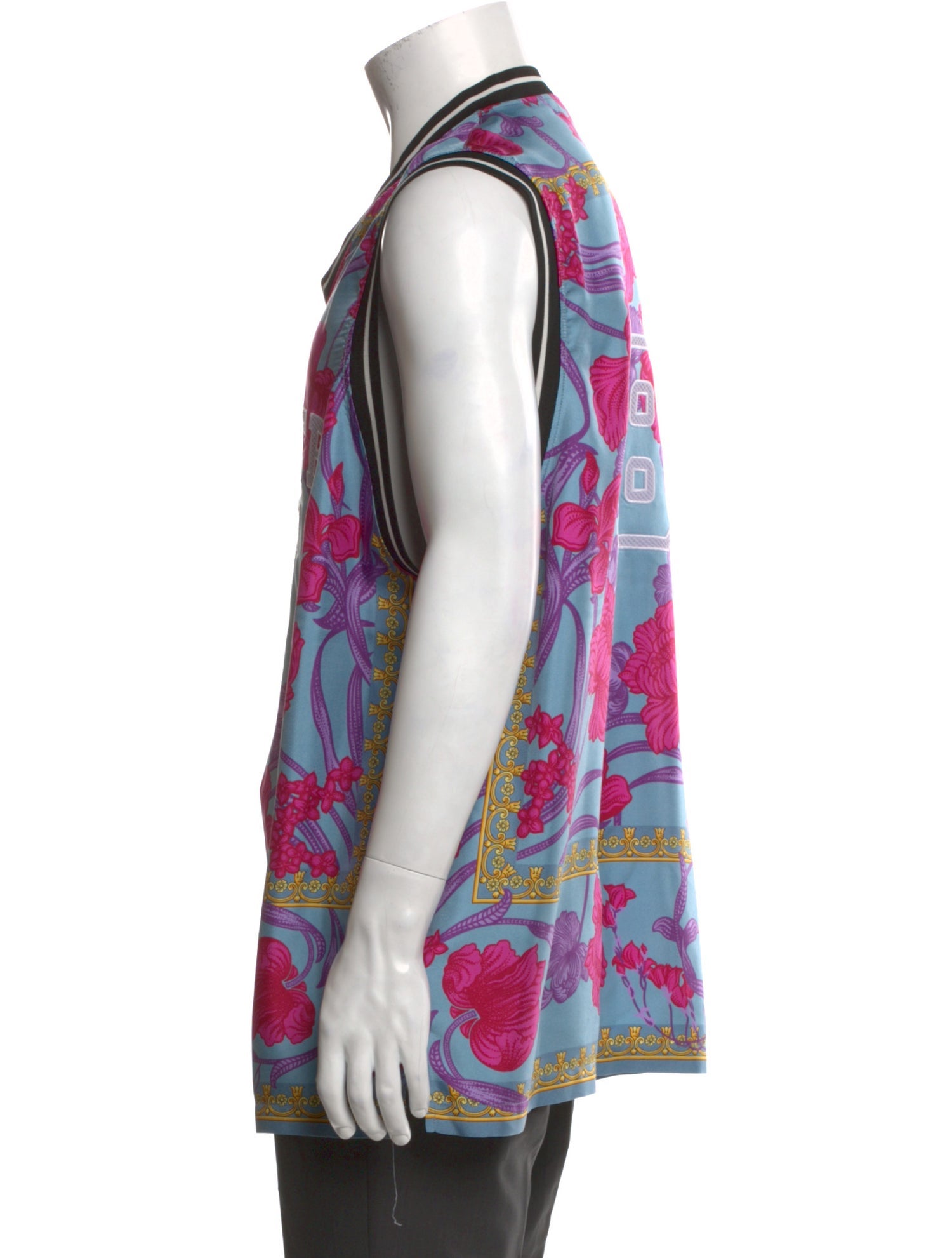 Versace Silk Graphic Print Shirt