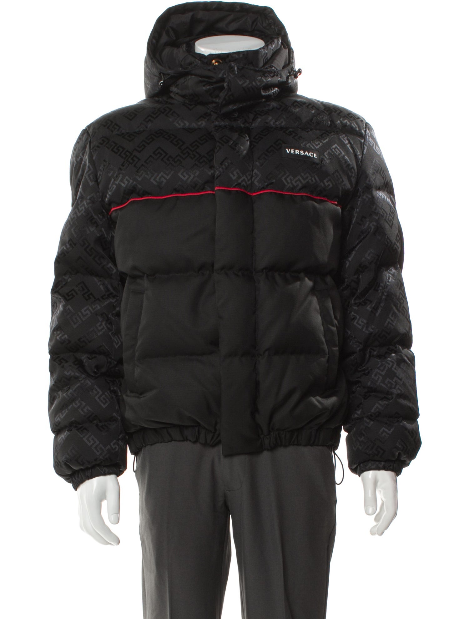 Versace Printed Puffer Coat