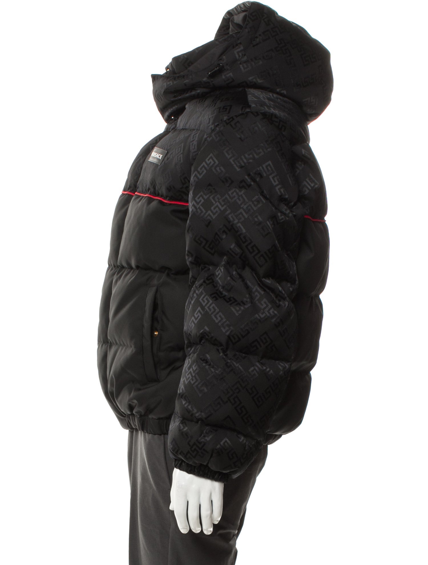 Versace Printed Puffer Coat