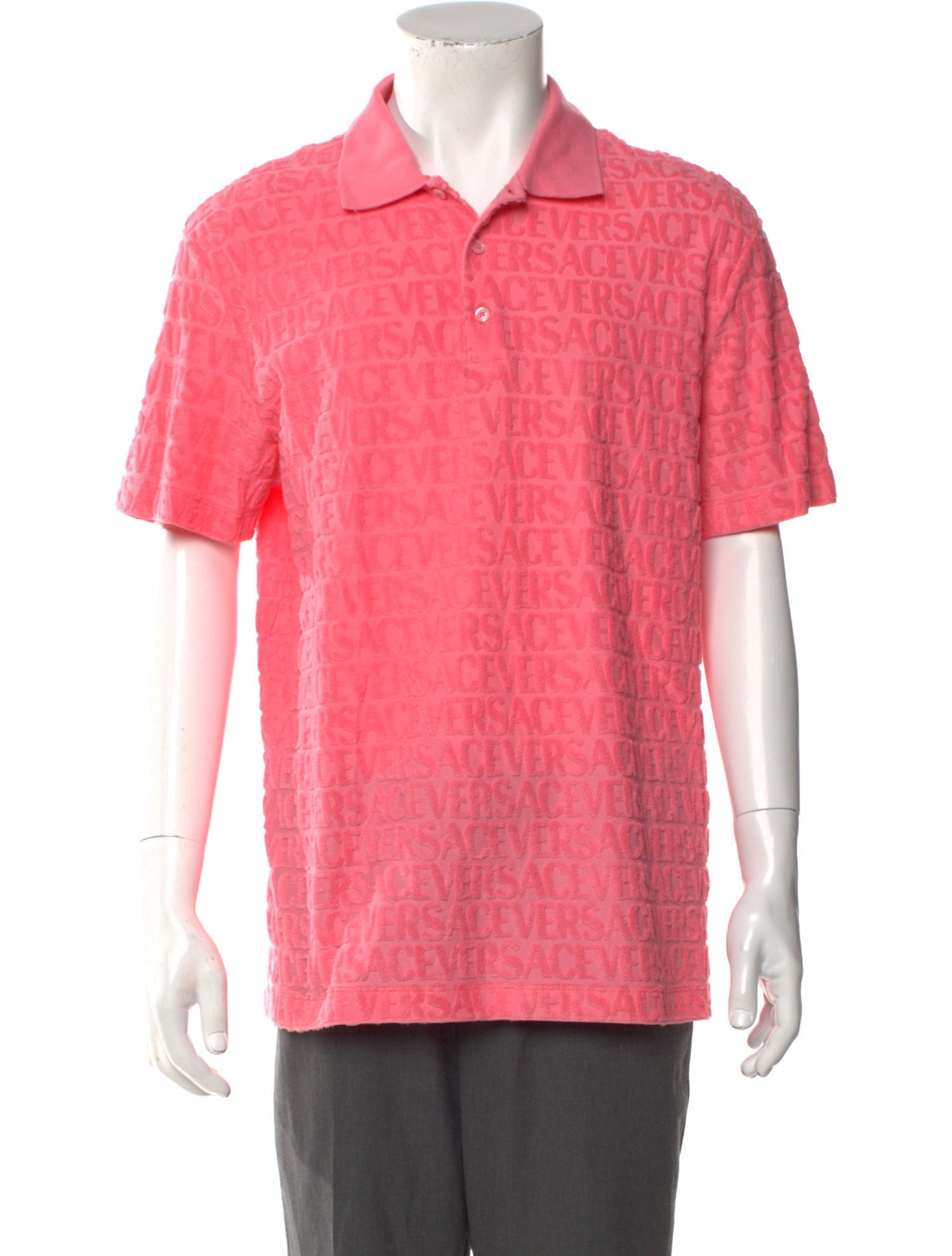 Versace Collar Short Sleeve Polo Shirt