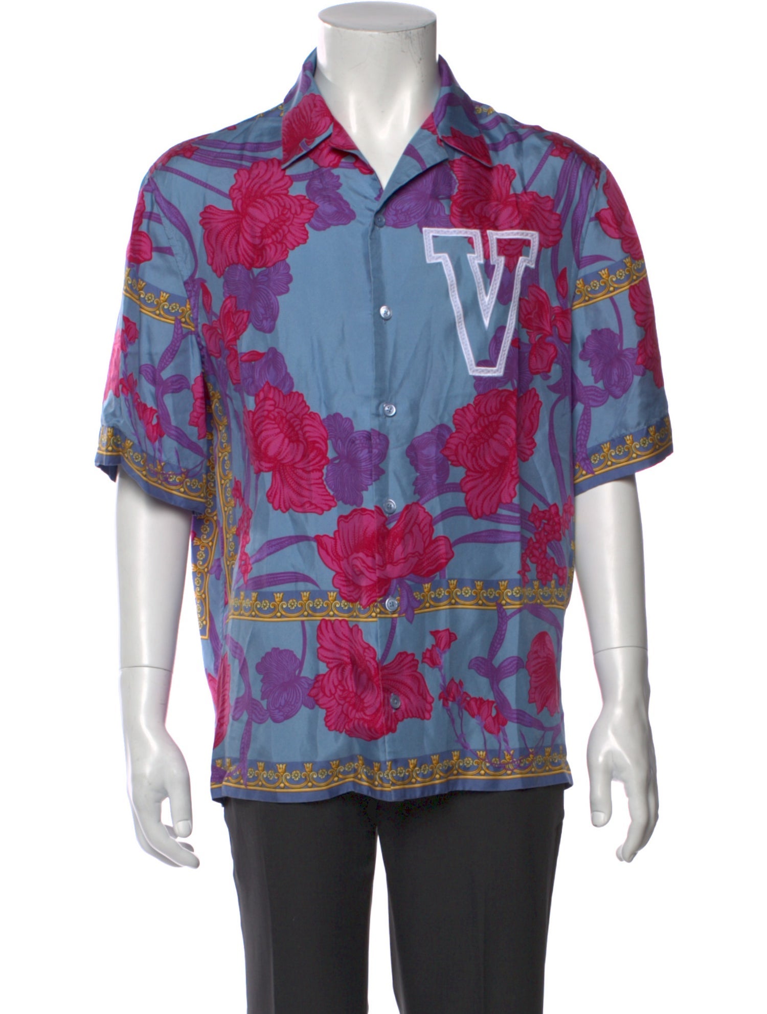 Versace Silk Printed Shirt