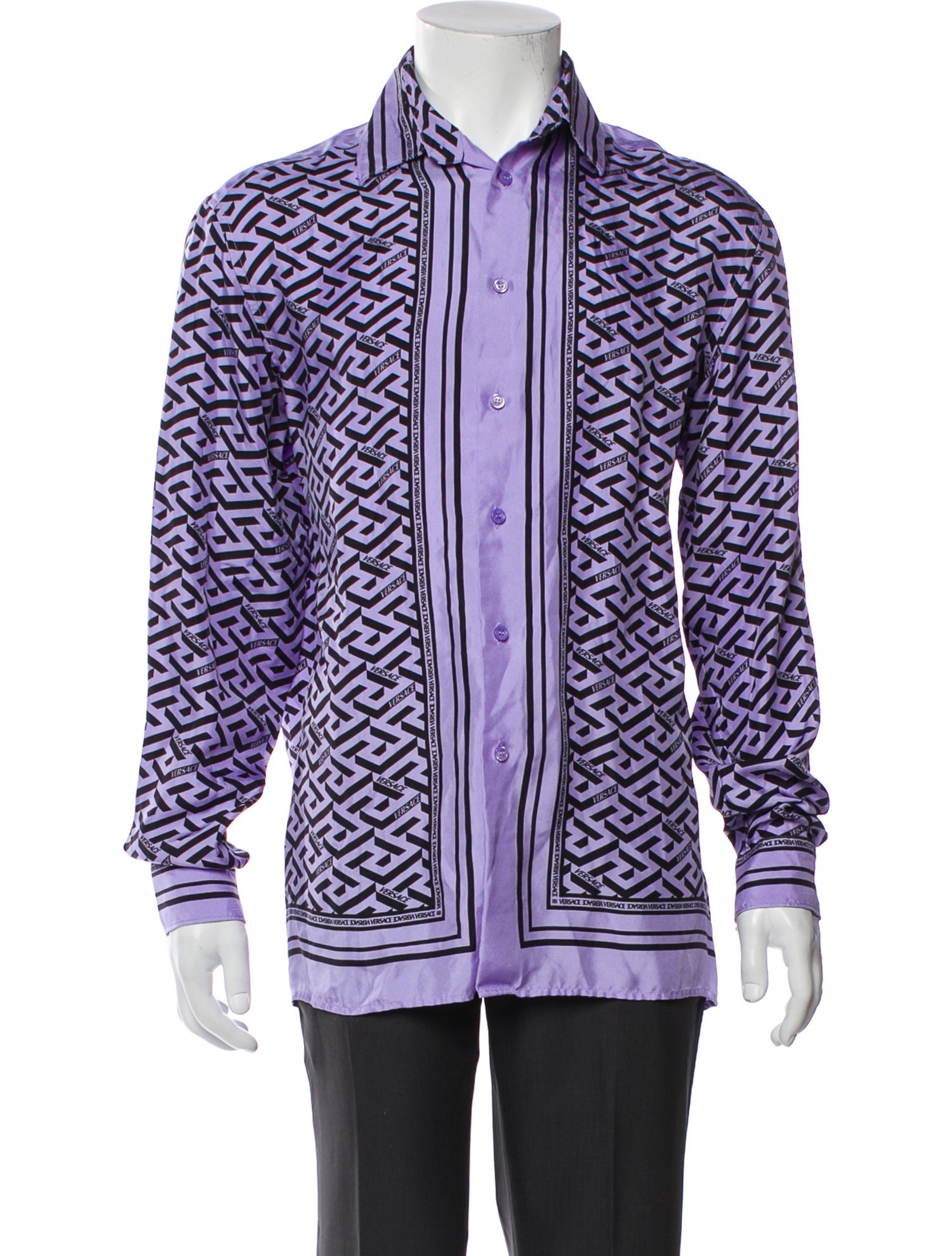 Versace Silk Printed Shirt