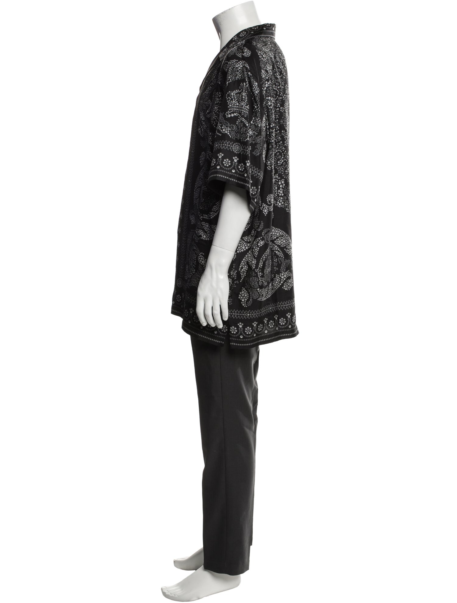 Versace Silk Short Sleeve Shirt