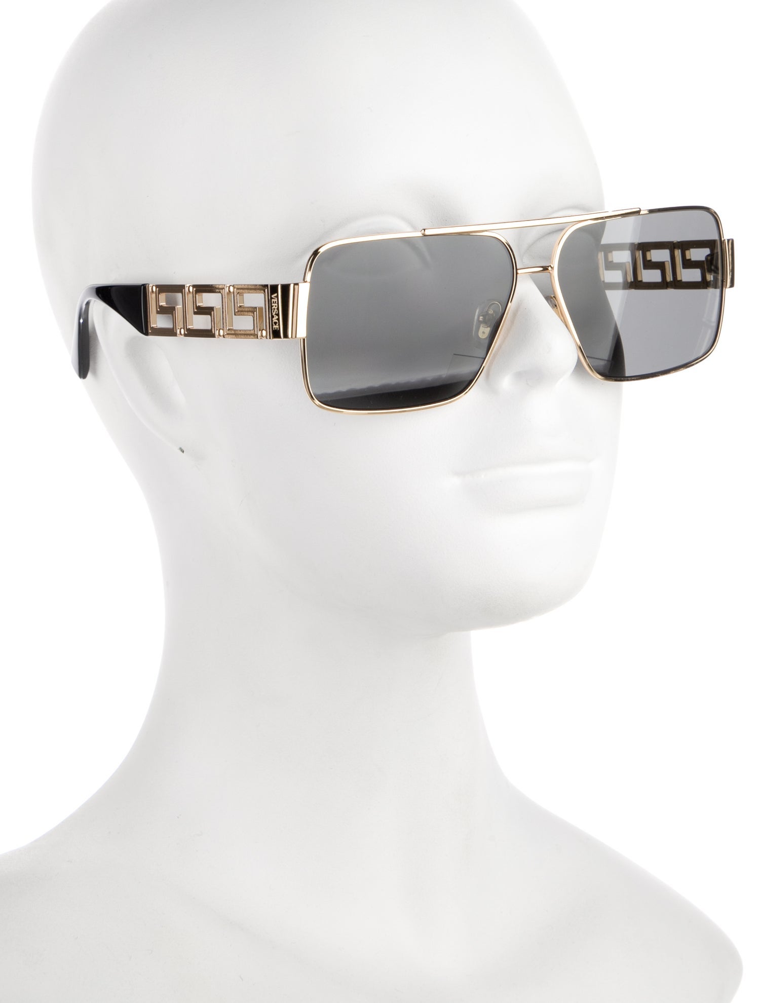 Versace Medusa Insignia Aviator Sunglasses