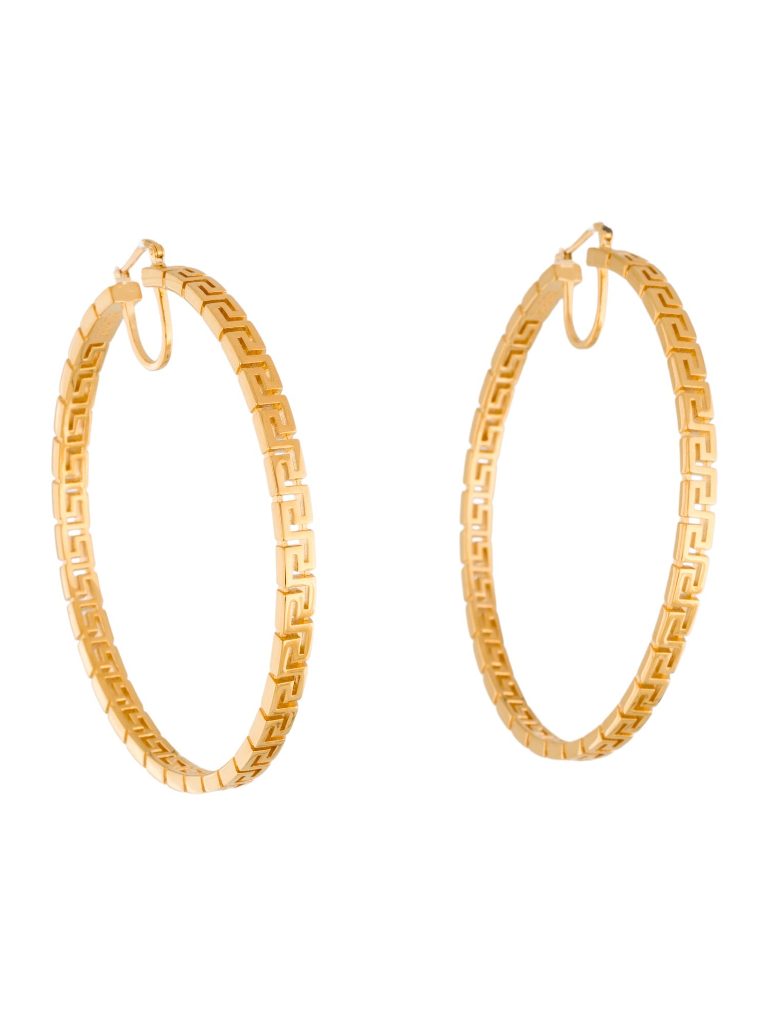Versace Greca Hoop Earrings