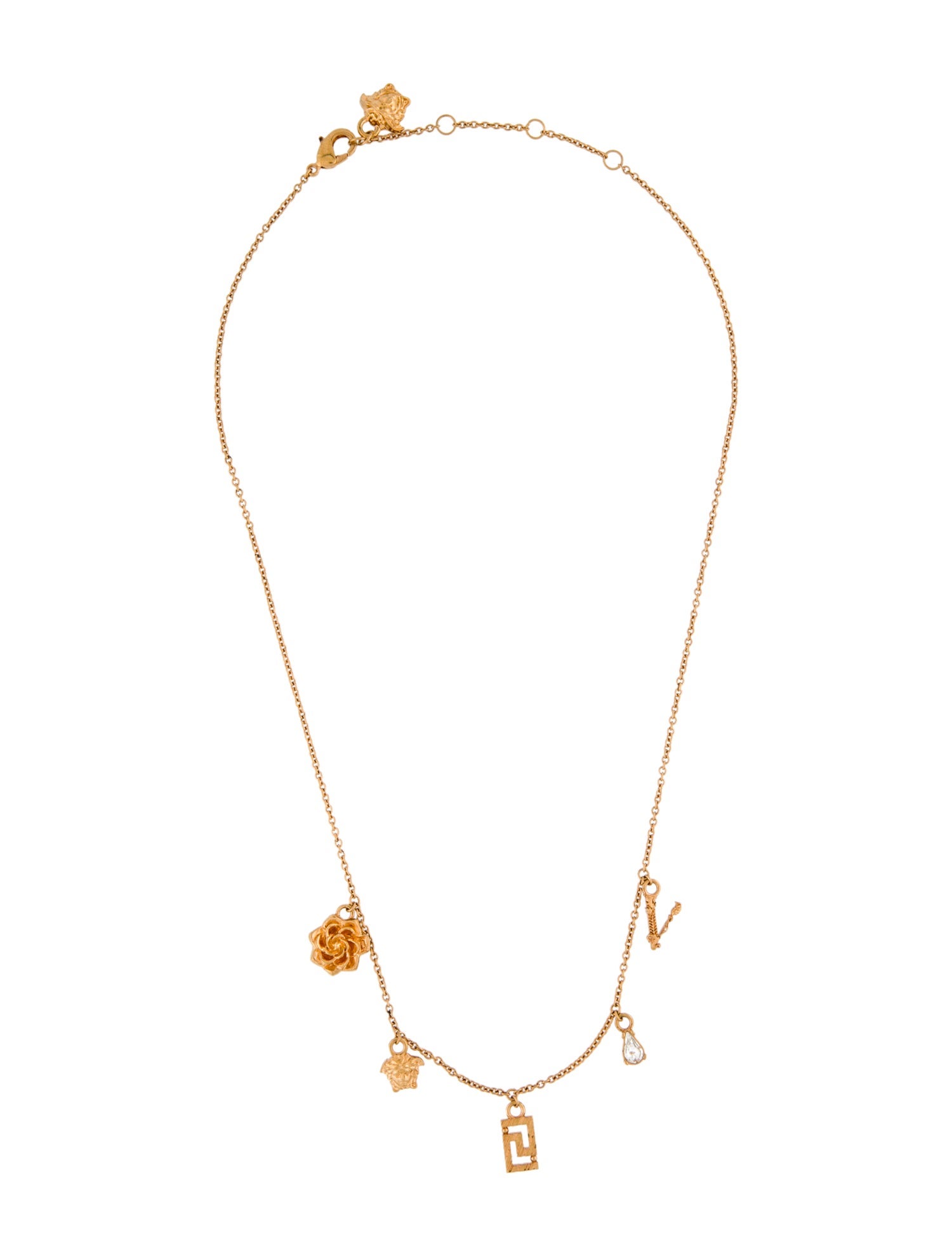 Versace Crystal Station Necklace