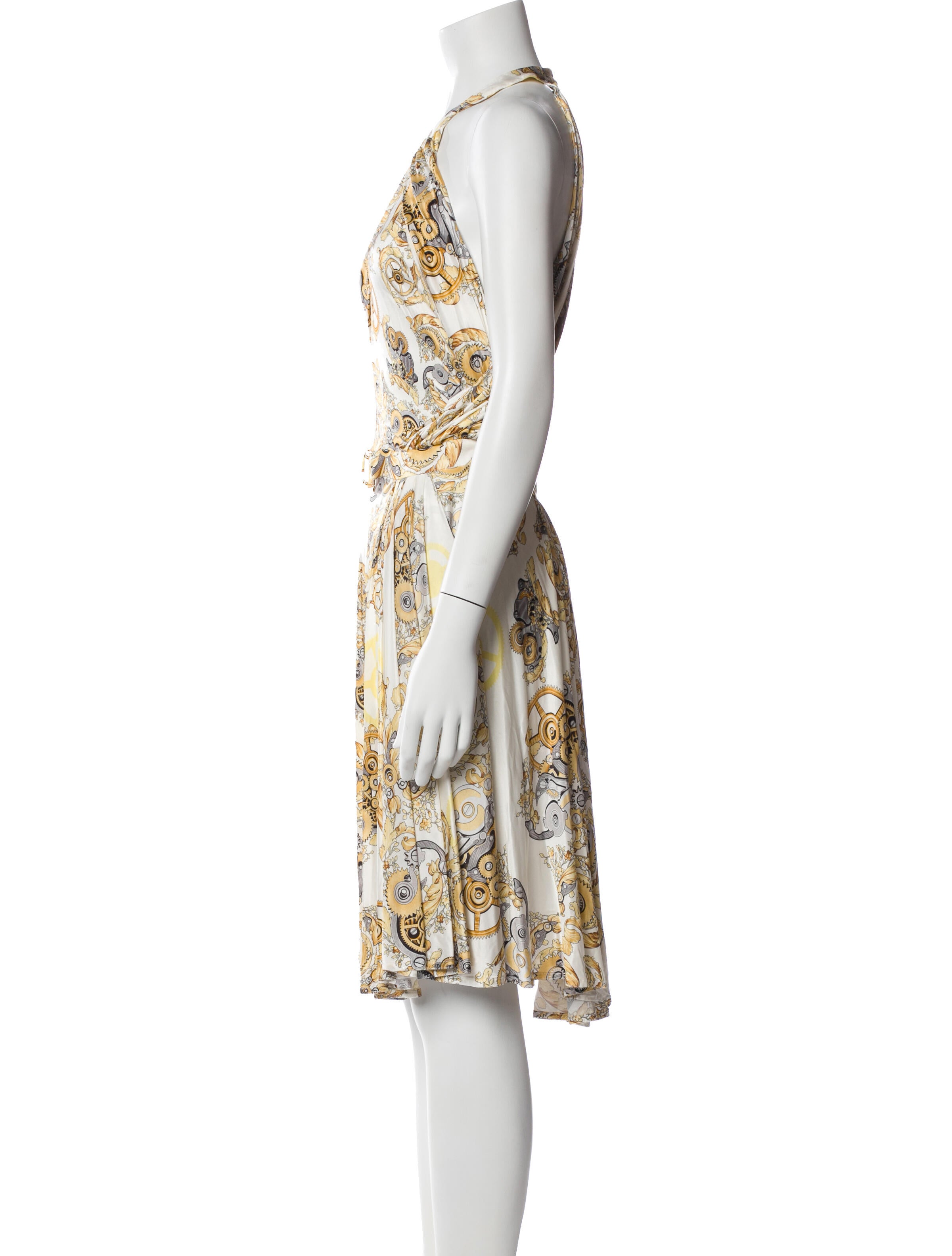 Versace Printed Midi Length Dress