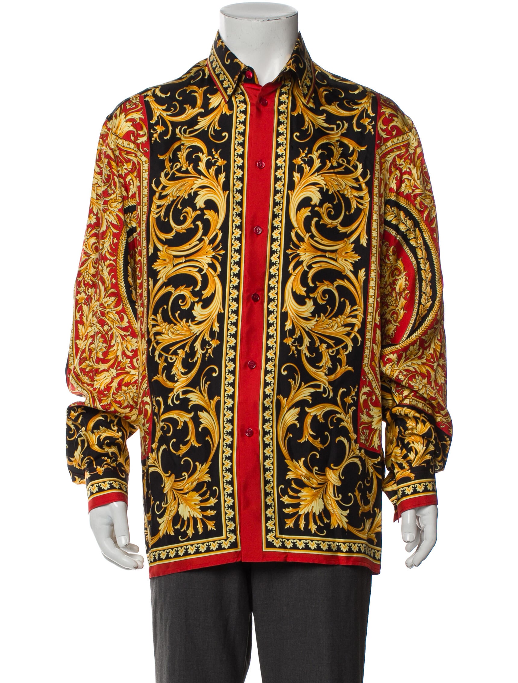 Versace Silk Printed Shirt