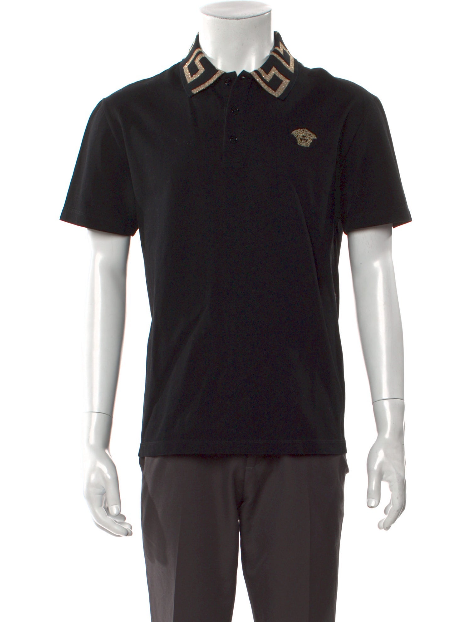 Versace Collar Short Sleeve Polo Shirt