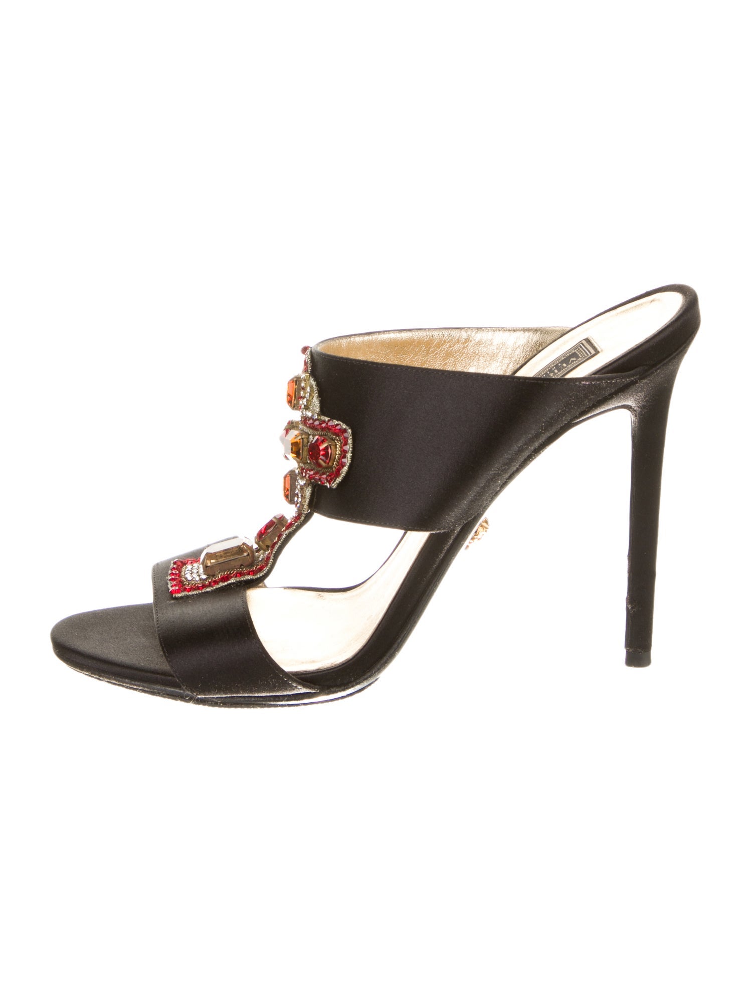 Versace Medusa Insignia Satin Slides