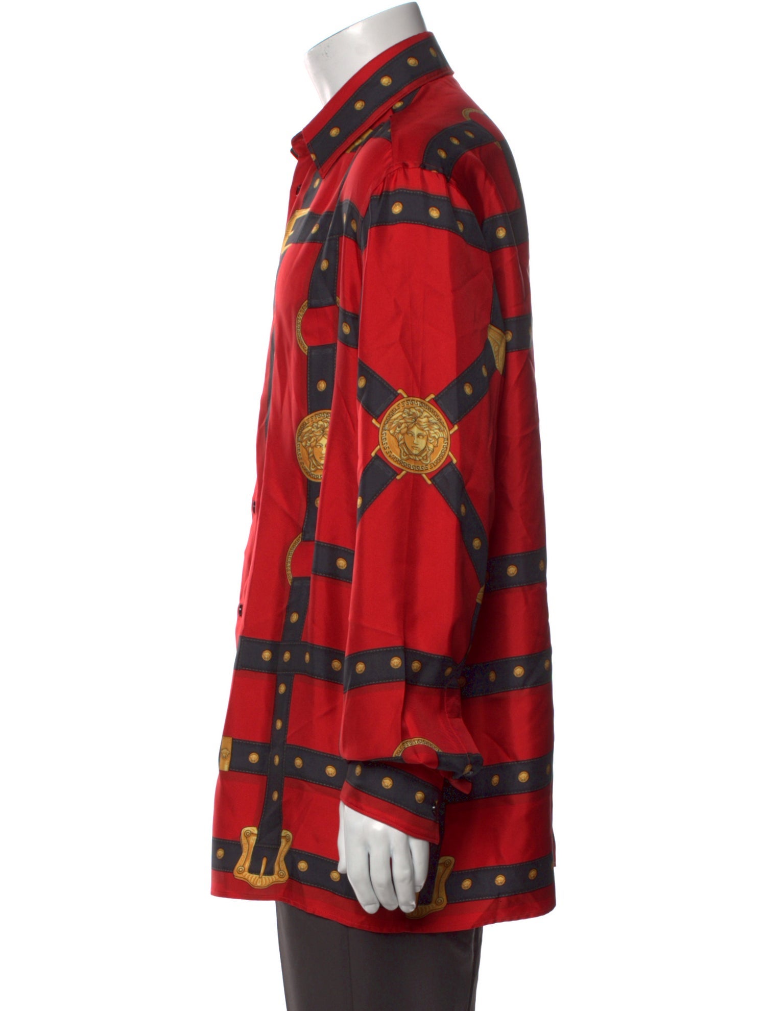 Versace Printed Long Sleeve Shirt