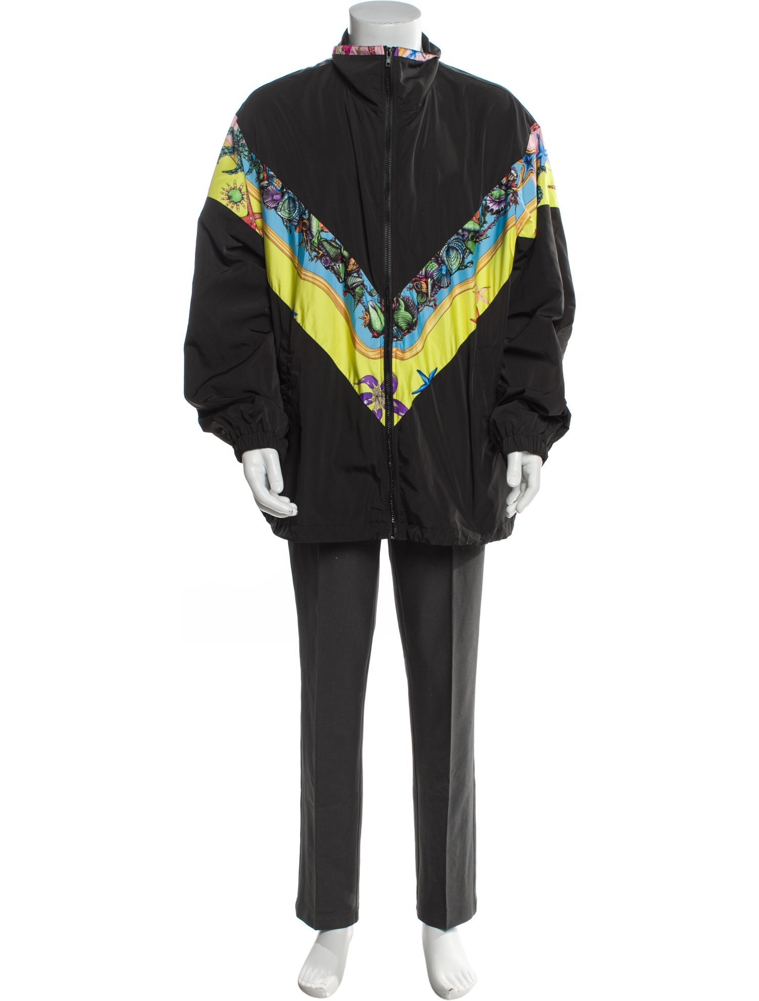 Versace 2021 Graphic Print Windbreaker