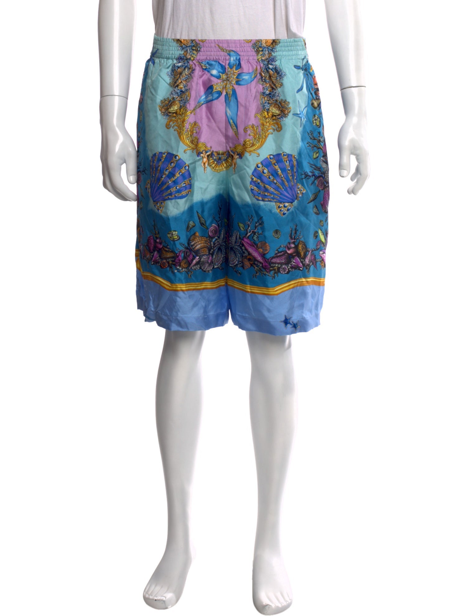 Versace Printed Swim Trunks